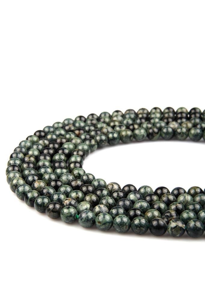 Kanbaba Jasper Doğal Taş Dizi 8 mm Küre Kesim