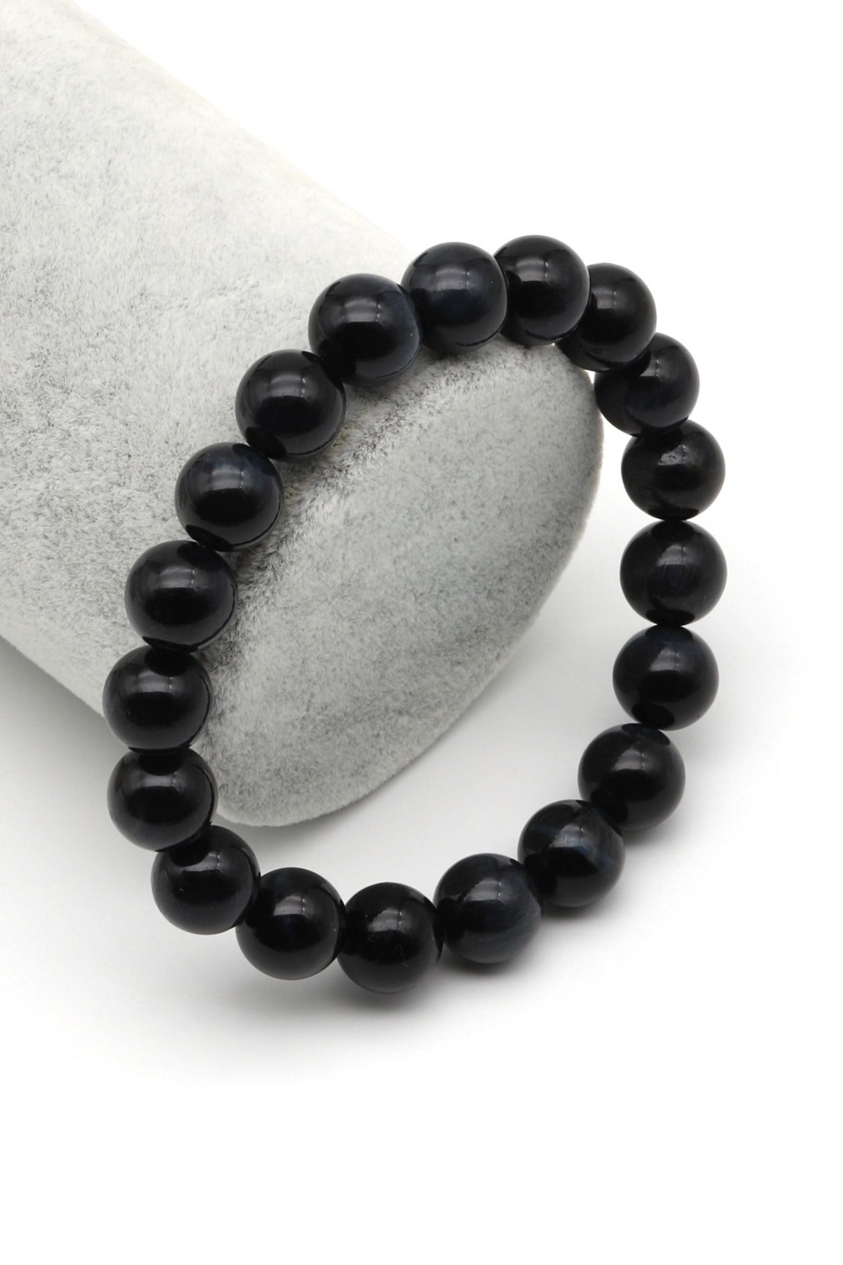 Kaplan Gözü Doğal Taş Bileklik 10 mm Küre Kesim - BLK-2177