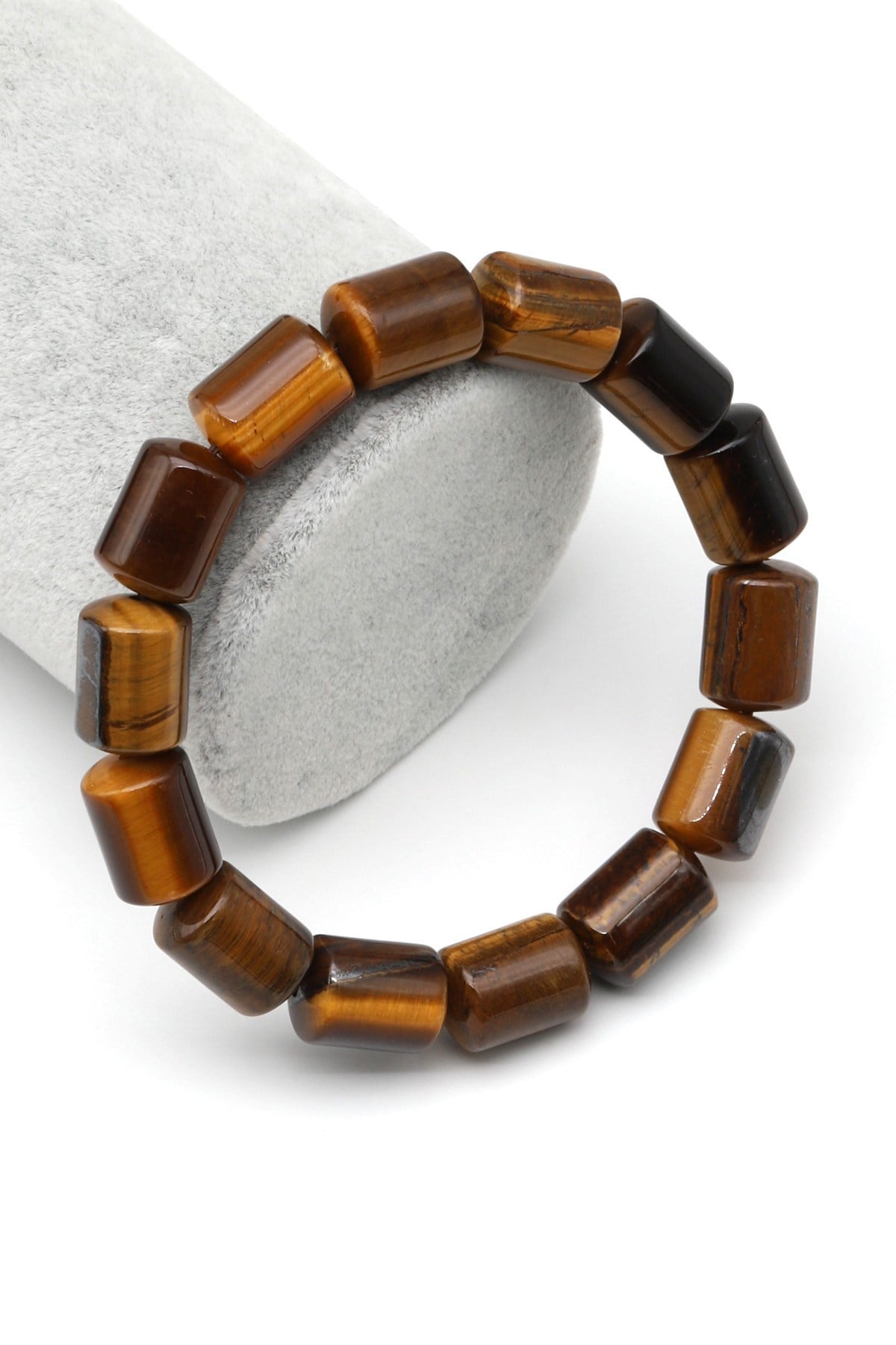 Kaplan Gözü Doğal Taş Bileklik 10 x 14 mm Özel Kesim - BLK-2447
