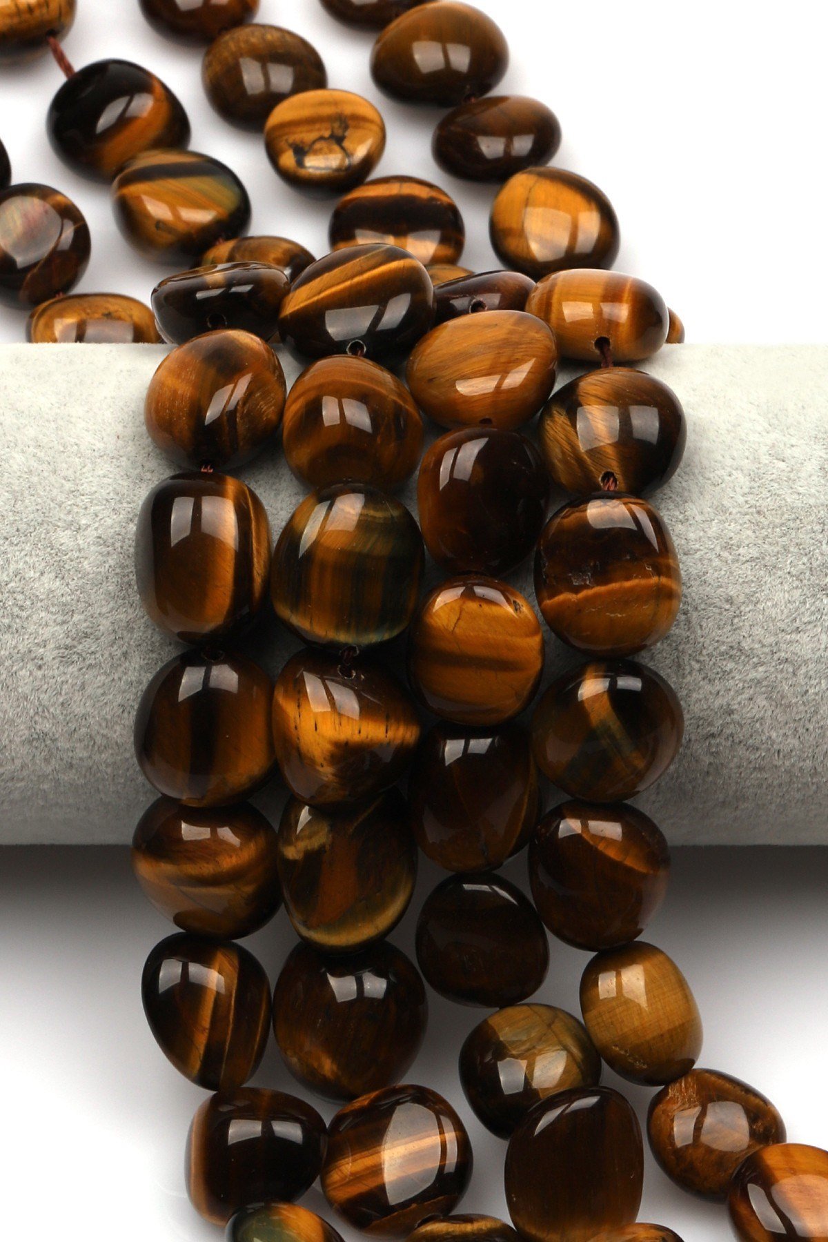 Kaplan Gözü Doğal Taş Dizi 14 x 16 mm Özel Kesim - DZ-0861