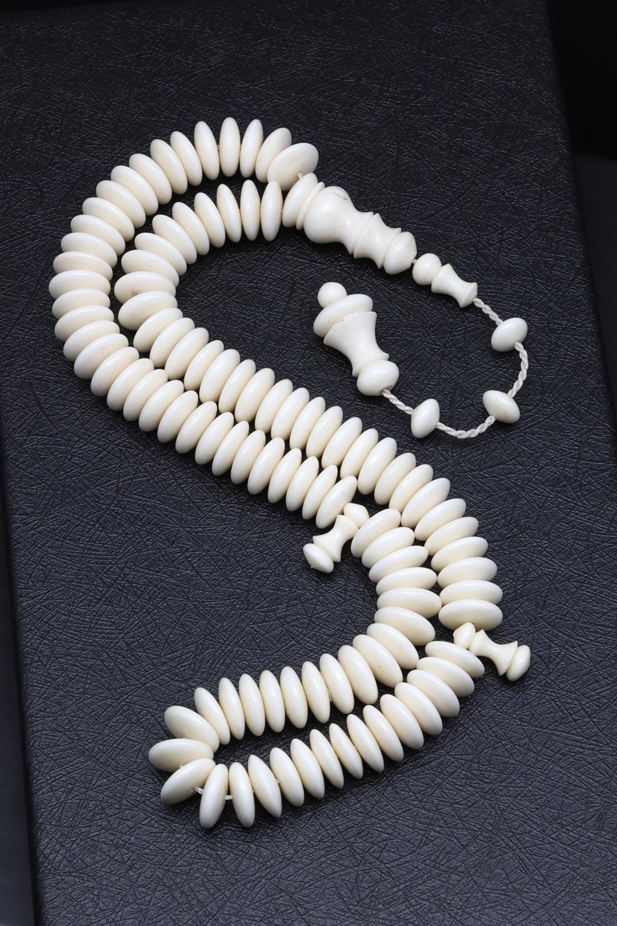 Kemik 99'lu Tesbih 4 x 11 mm Rondel Kesim - T-1516