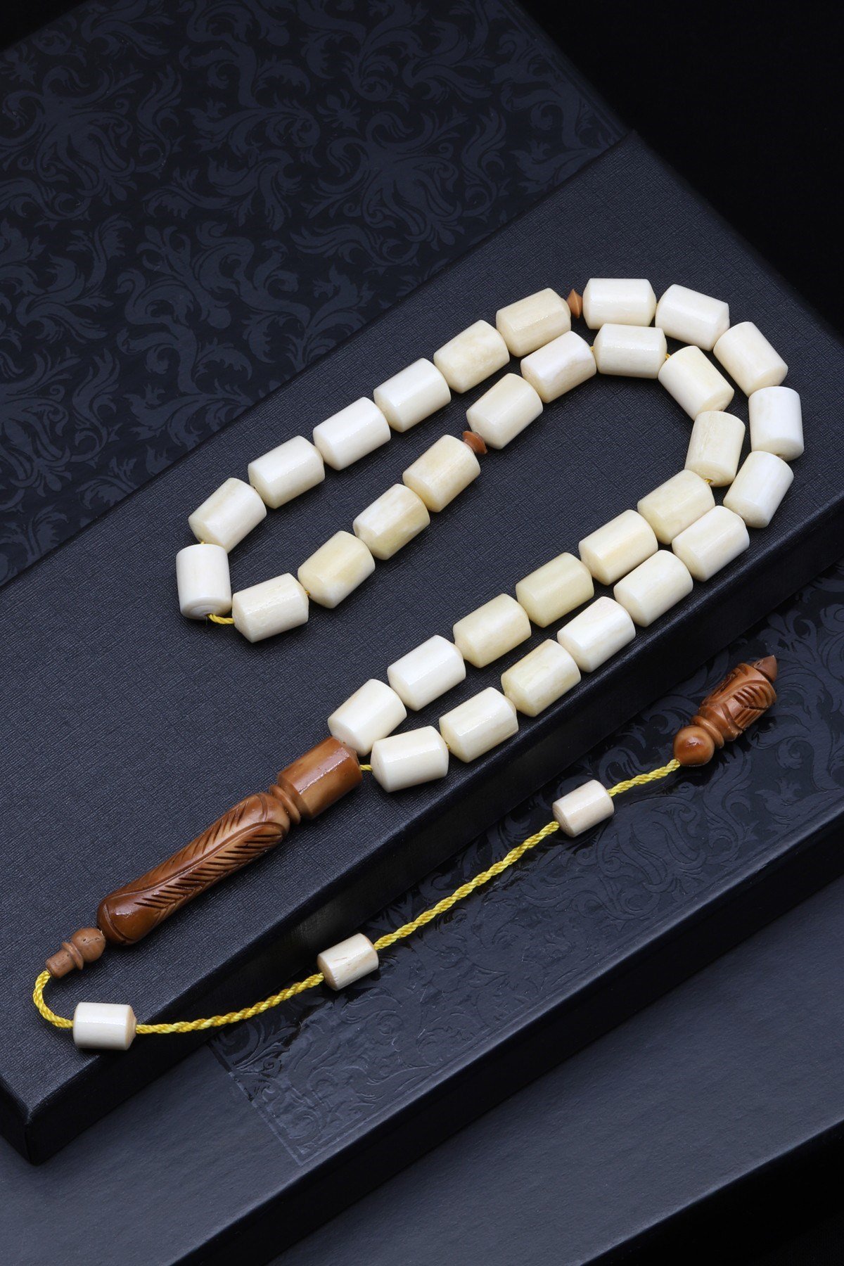 Kemik Tesbih 7 x 11 mm Kapsül Kesim - T-1821