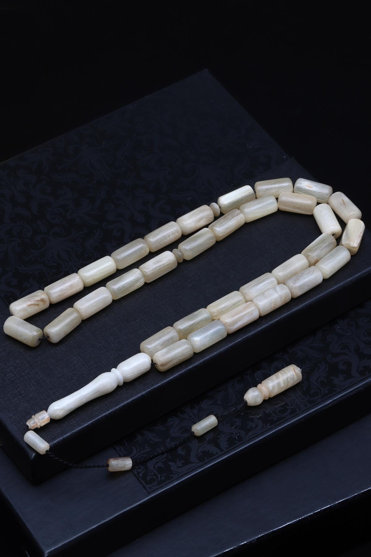 Koç Boynuzu Tesbih 8 x 16 mm Silindir Kesim