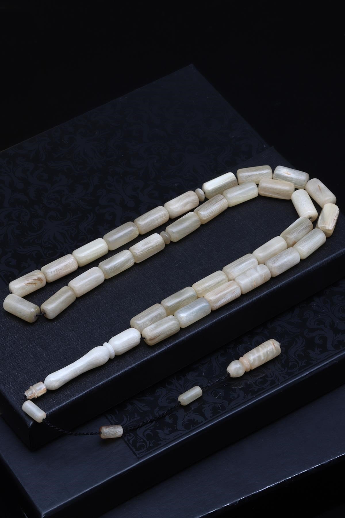 Koç Boynuzu Tesbih 8 x 16 mm Silindir Kesim