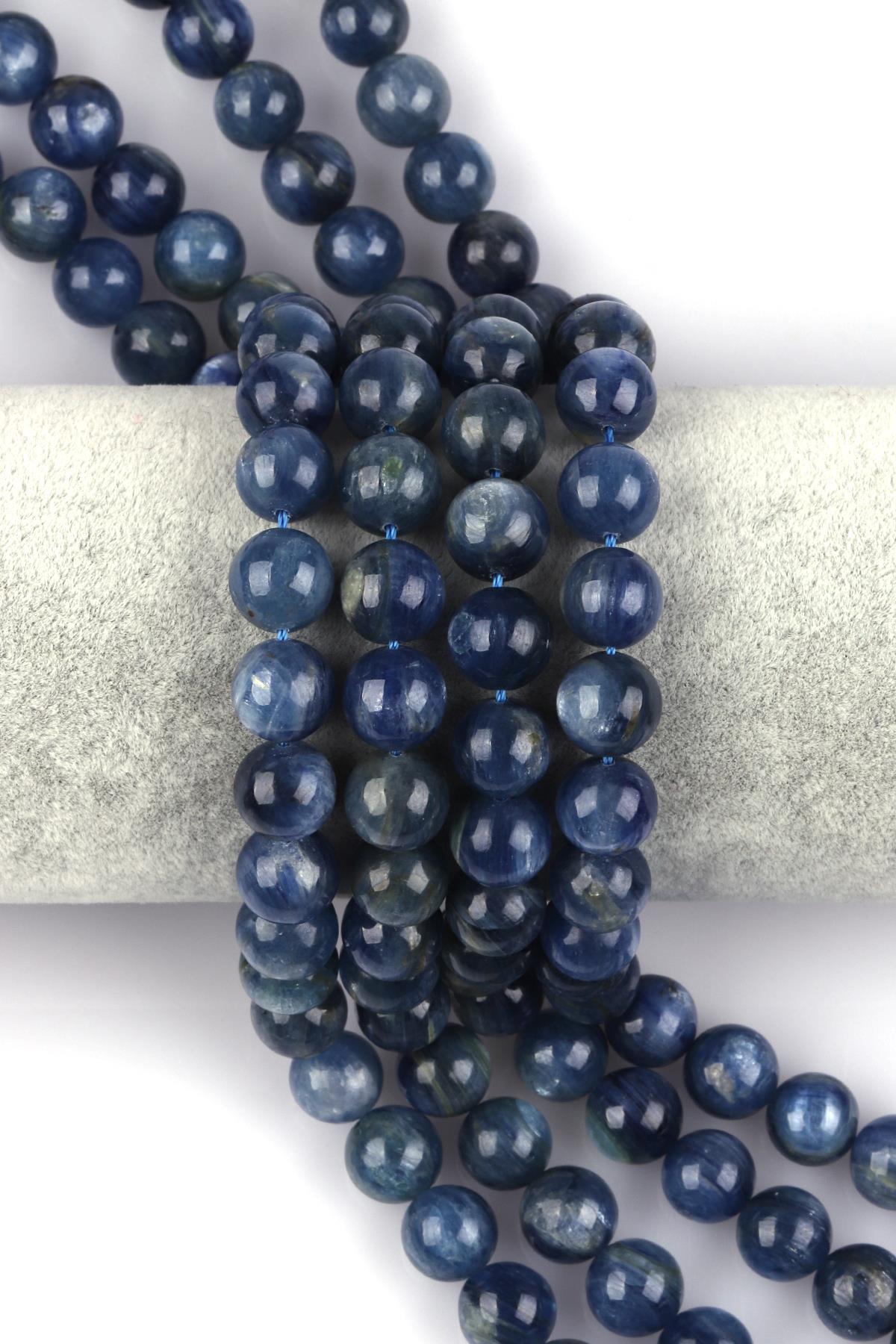 Kyanit ( AAA Kalite ) Doğal Taş Dizi 10 mm Küre Kesim