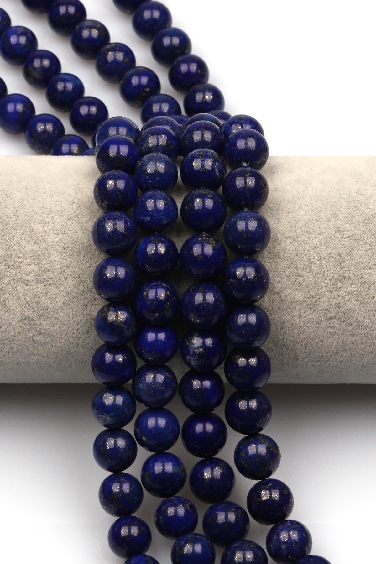 Lapis Lazuli (AA Kalite) Doğal Taş Dizi 10 mm Küre Kesim - DZ-1112