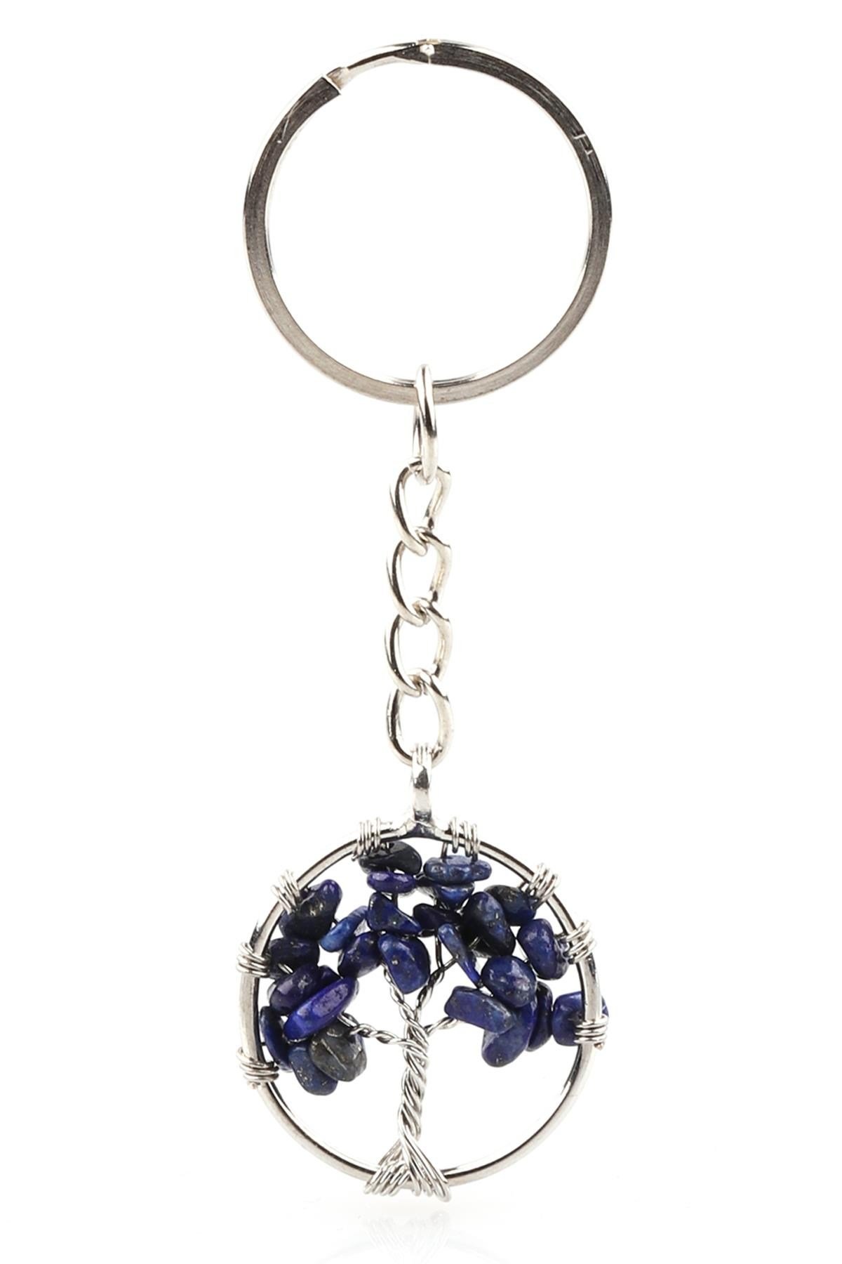 Lapis Lazuli Doğal Taş Anahtarlık