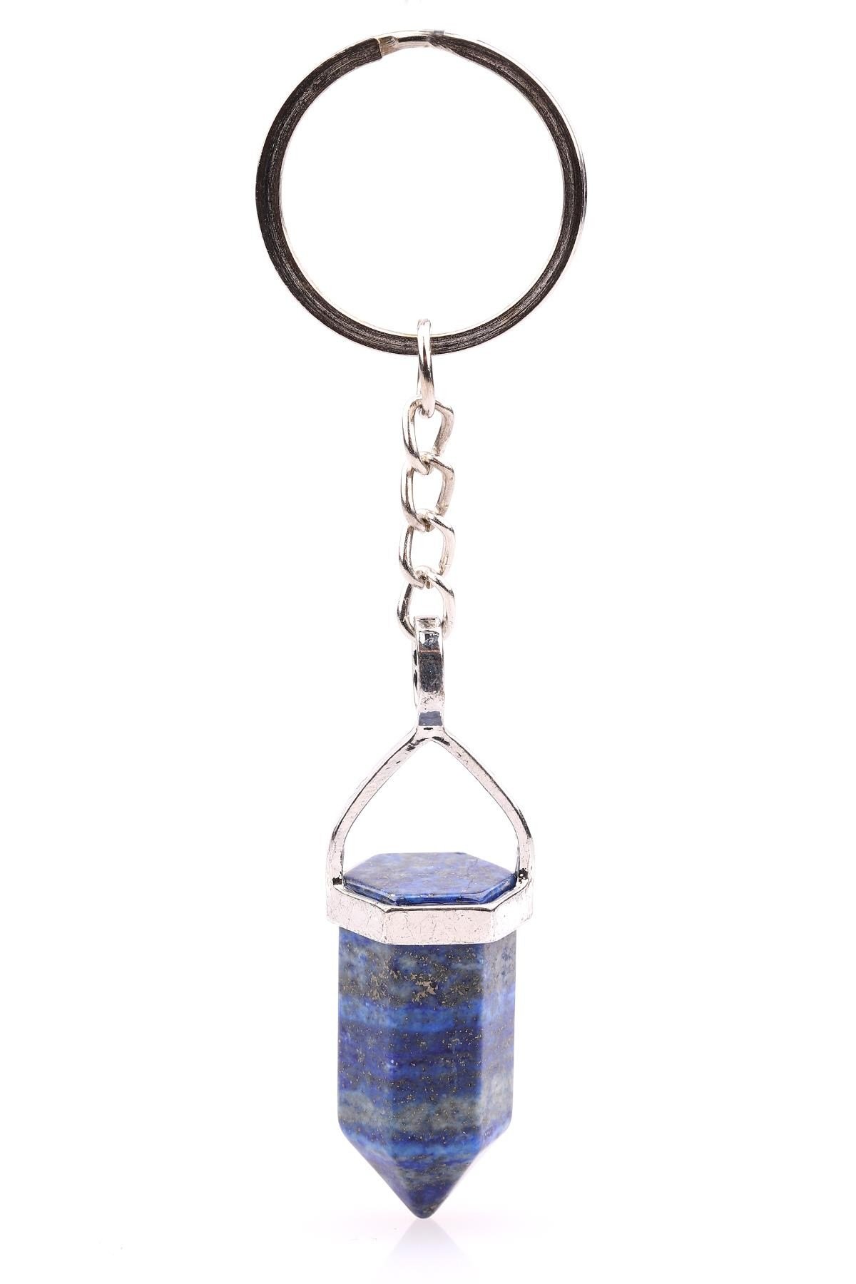 Lapis Lazuli Doğal Taş Anahtarlık