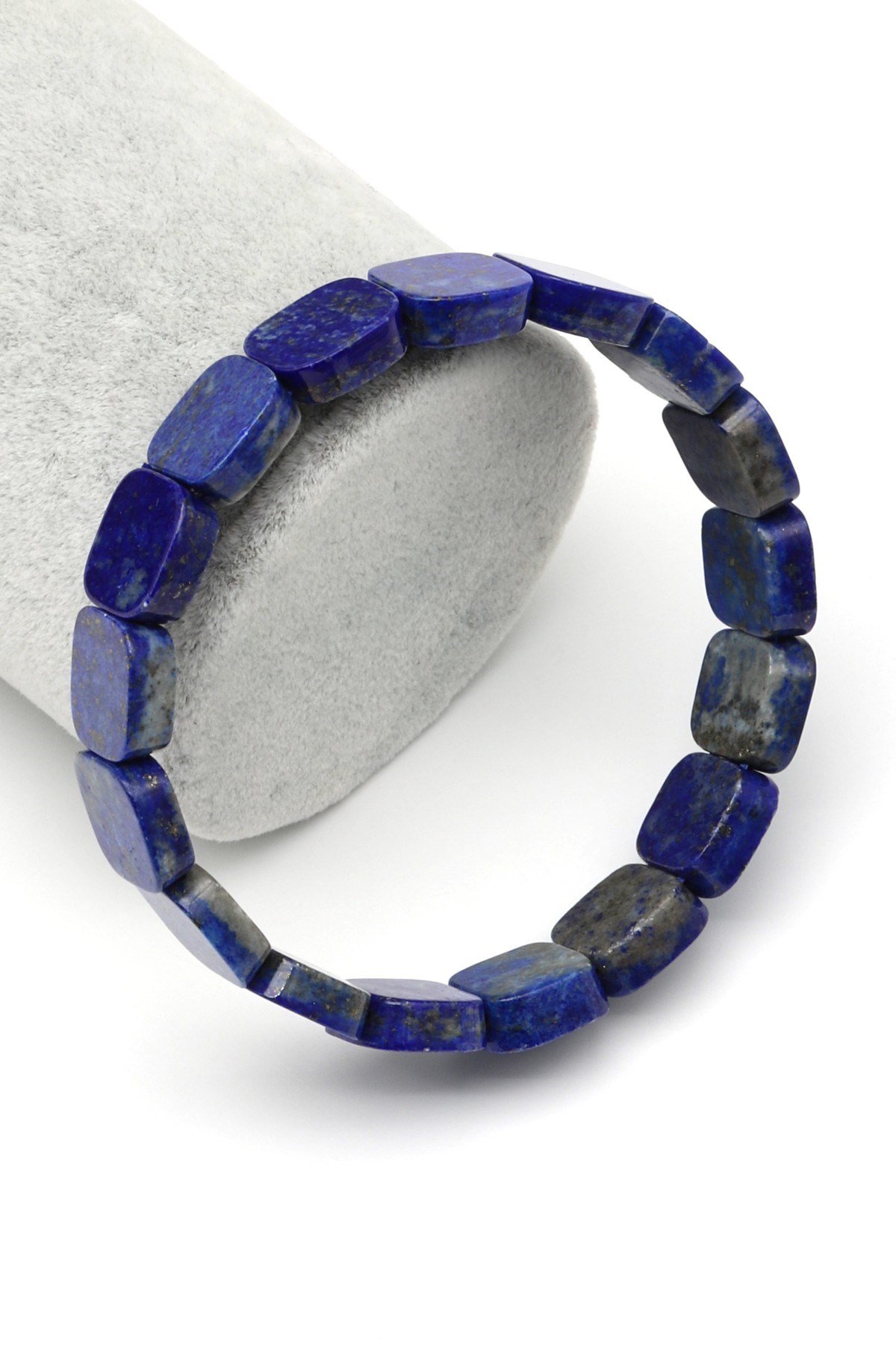 Lapis Lazuli Doğal Taş Bileklik 12 x 12 mm Özel Kesim - BLK-2399