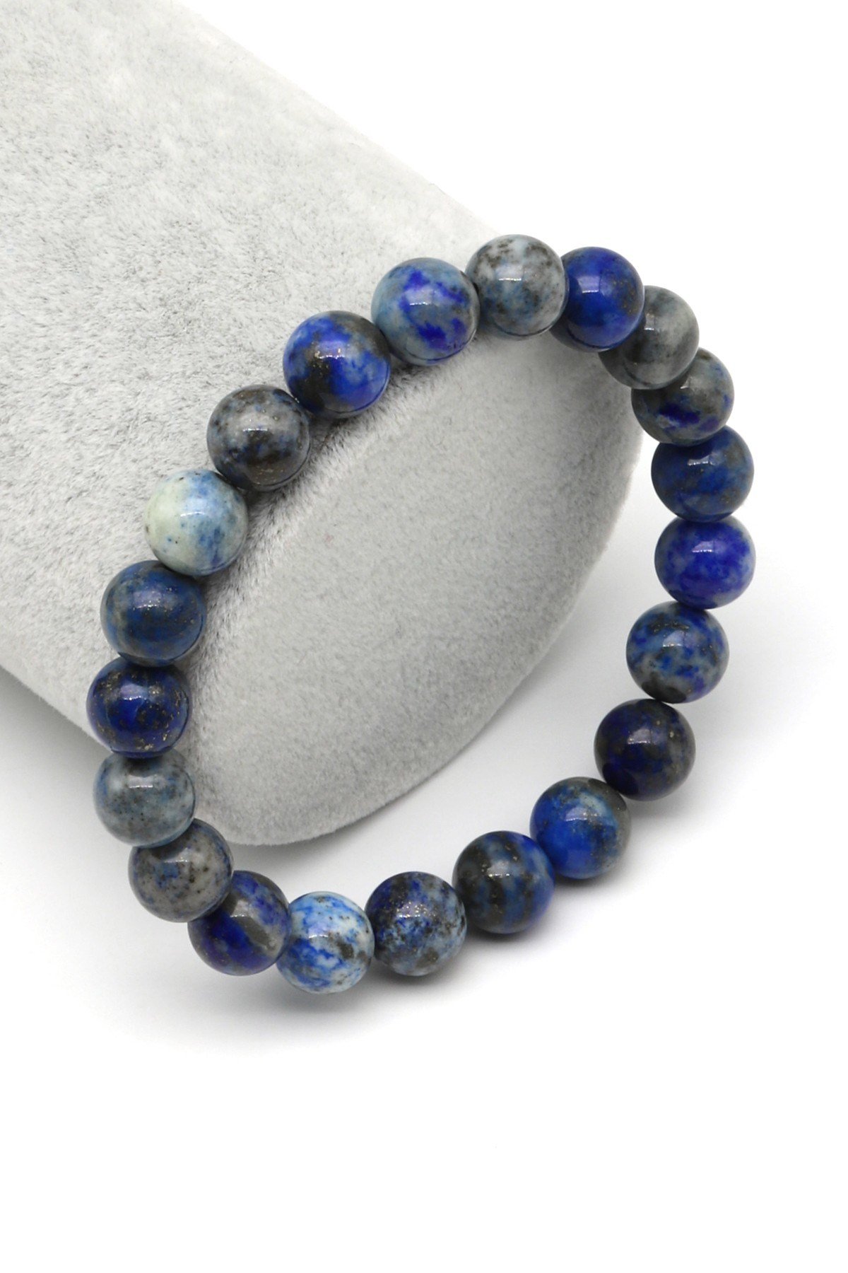 Lapis Lazuli Doğal Taş Bileklik 8 mm Küre Kesim - BLK-2201