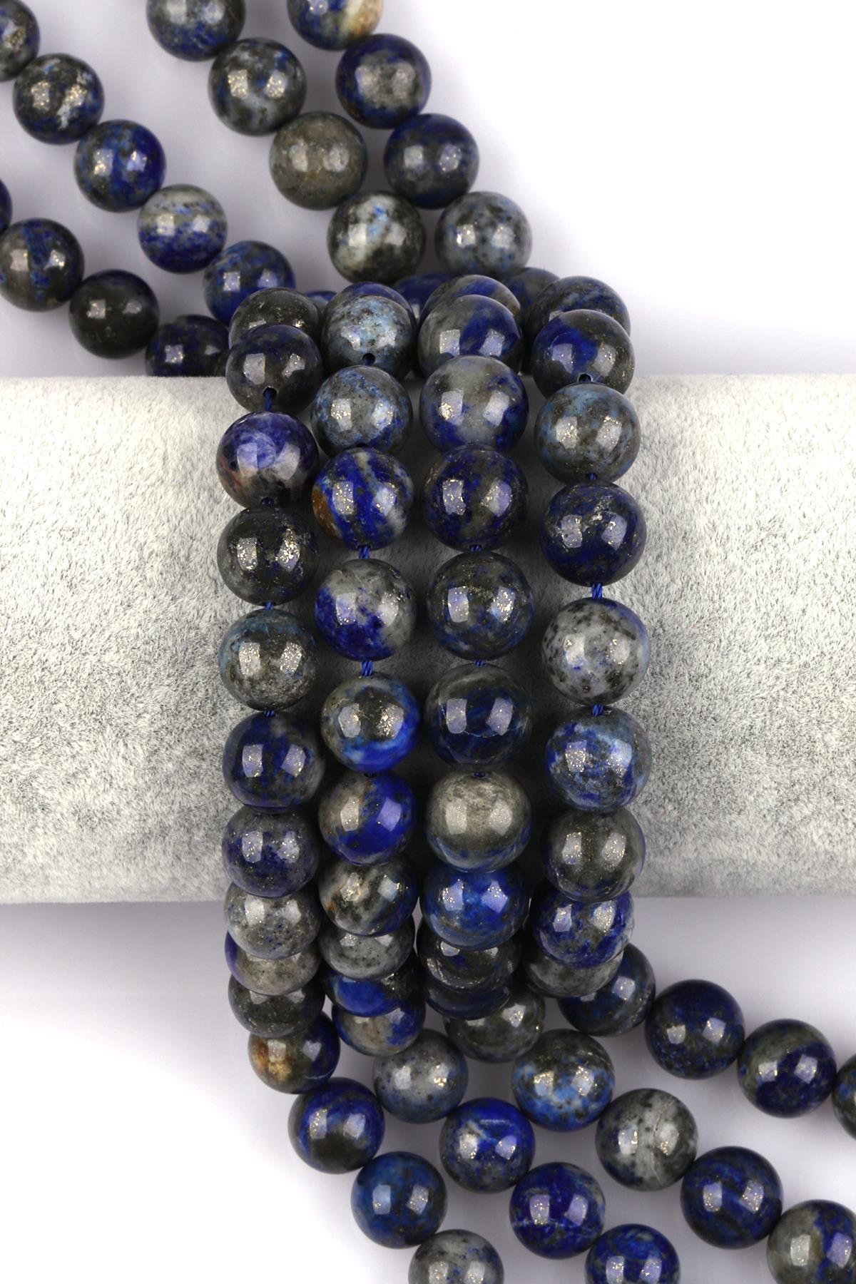 Lapis Lazuli Doğal Taş Dizi 10 mm Küre Kesim