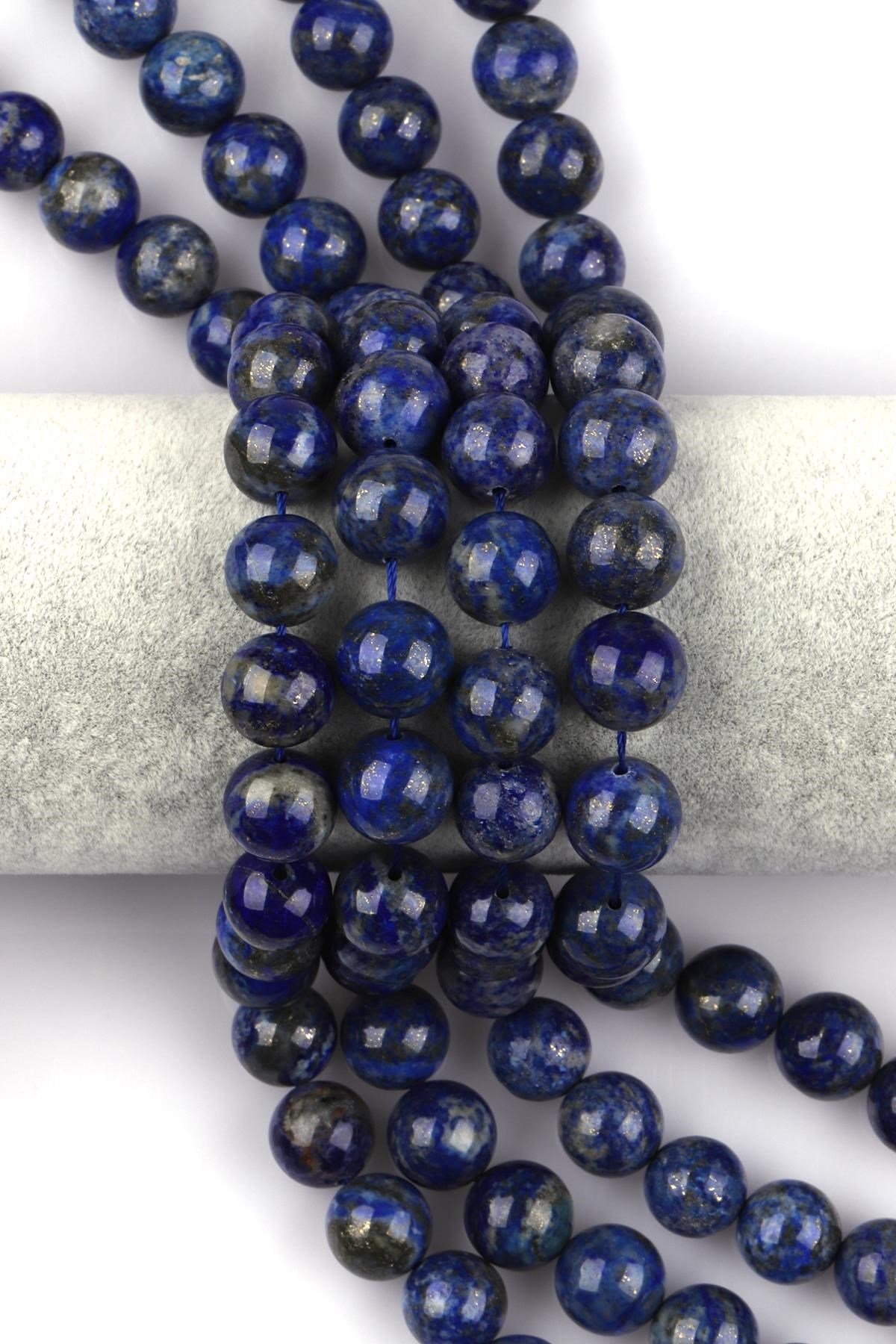 Lapis Lazuli Doğal Taş Dizi 12 mm Küre Kesim