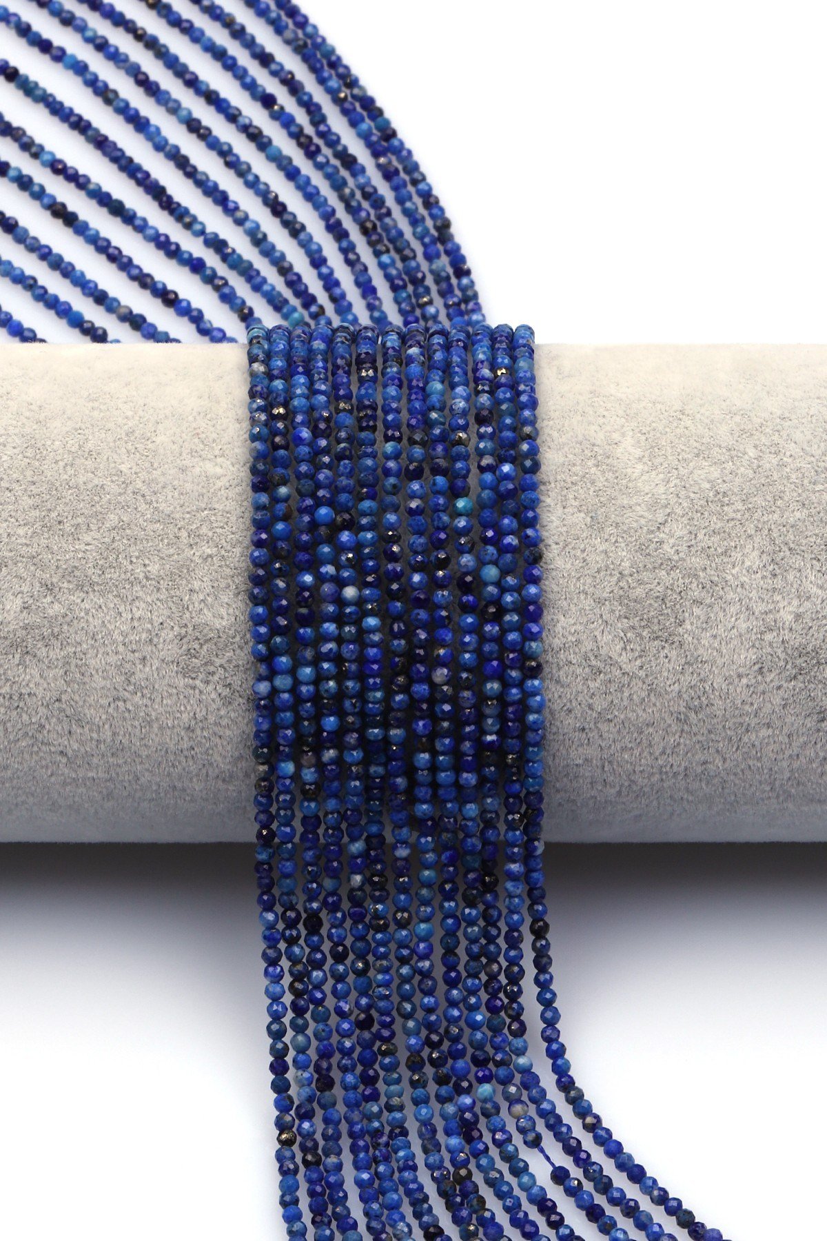 Lapis Lazuli Doğal Taş Dizi 2 mm Fasetli Küre Kesim - DZ-1593