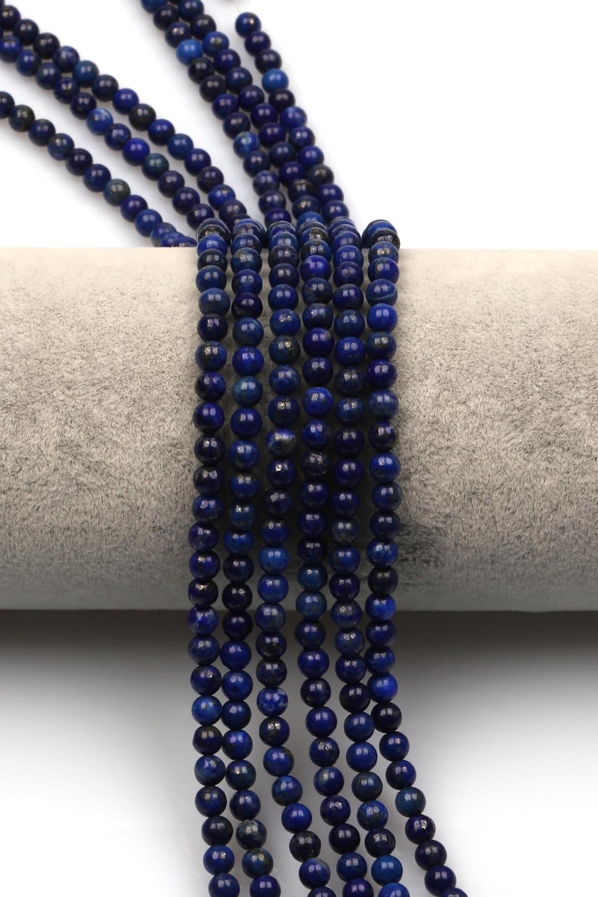 Lapis Lazuli Doğal Taş Dizi 4 mm Küre Kesim