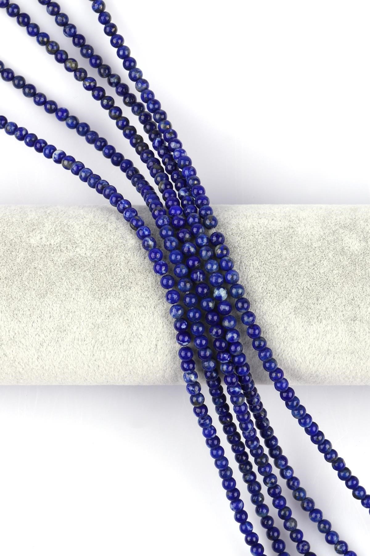 Lapis Lazuli Doğal Taş Dizi 4 mm Küre Kesim