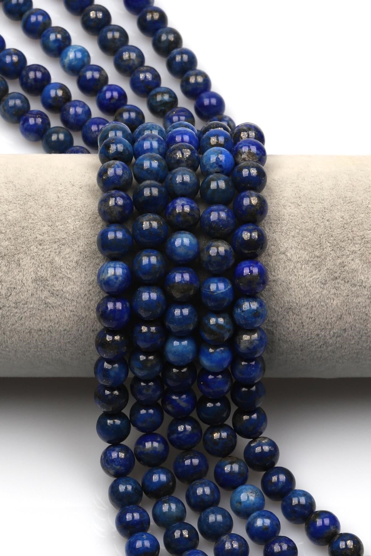 Lapis Lazuli Doğal Taş Dizi 8 mm Küre Kesim
