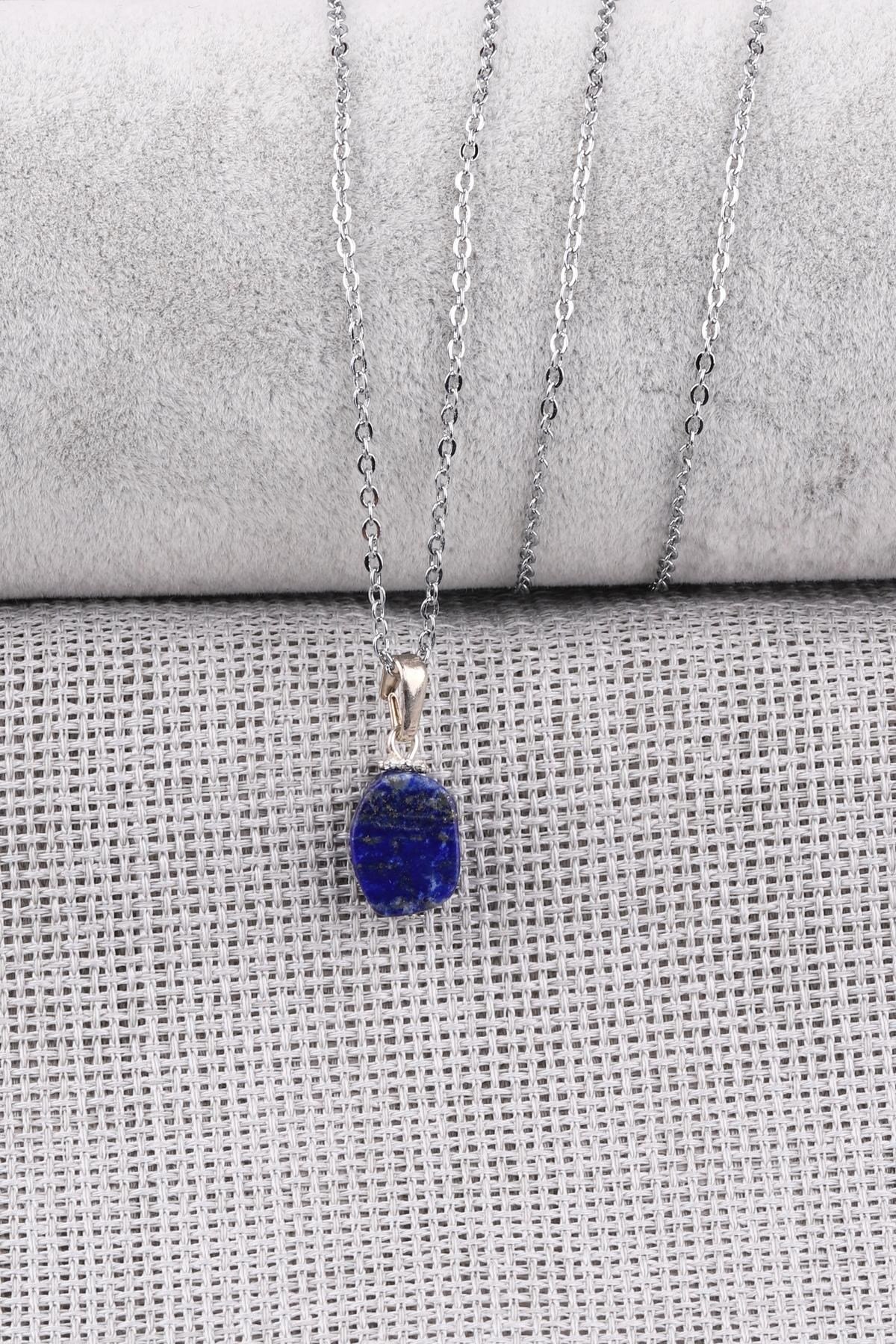 Lapis Lazuli Doğal Taş Kolye
