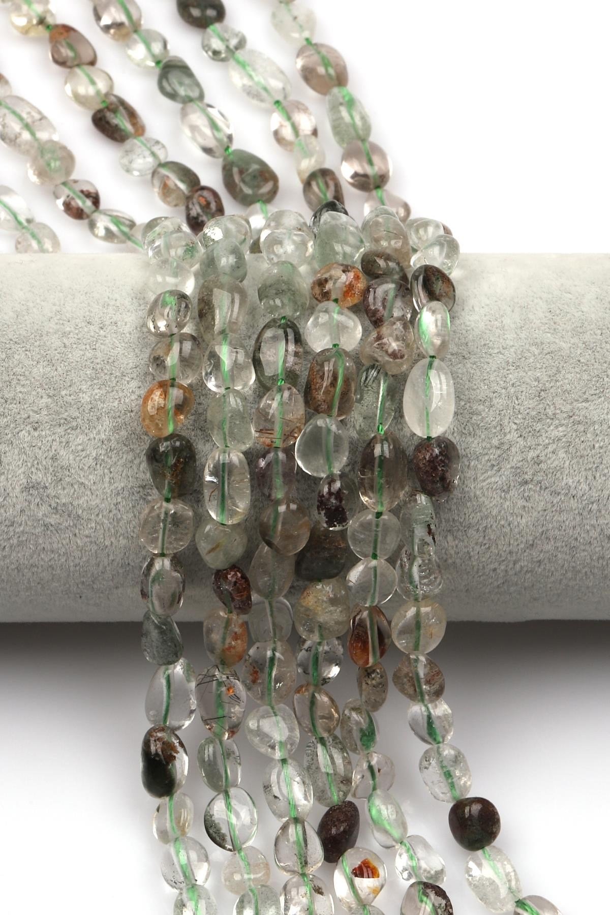 Lodolit Doğal Taş Dizi 6 x 8 mm Mercimek Kesim