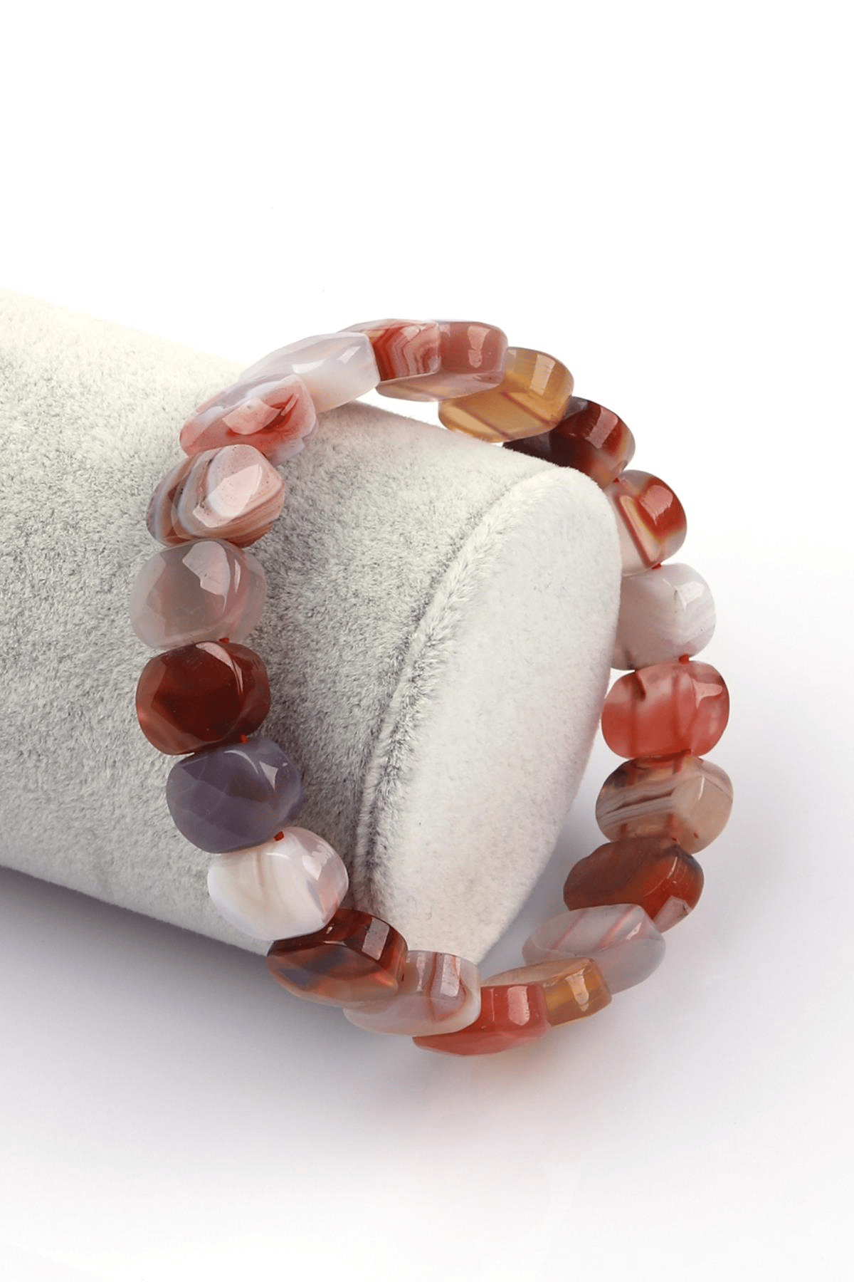 Madagaskar Akik Doğal Taş Bileklik 9 x 14 mm Özel Kesim