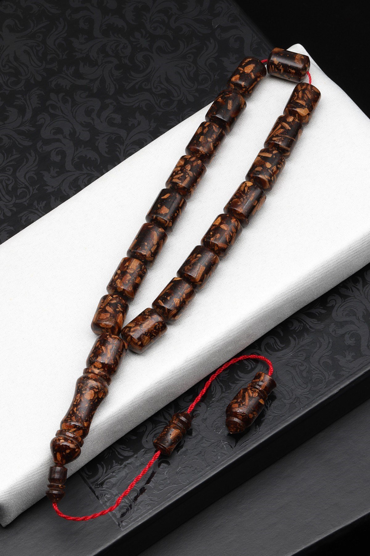 Maskot Efe Tarçın Ağacı Kabuğu Tesbih 10 x 14 mm Kapsül Kesim