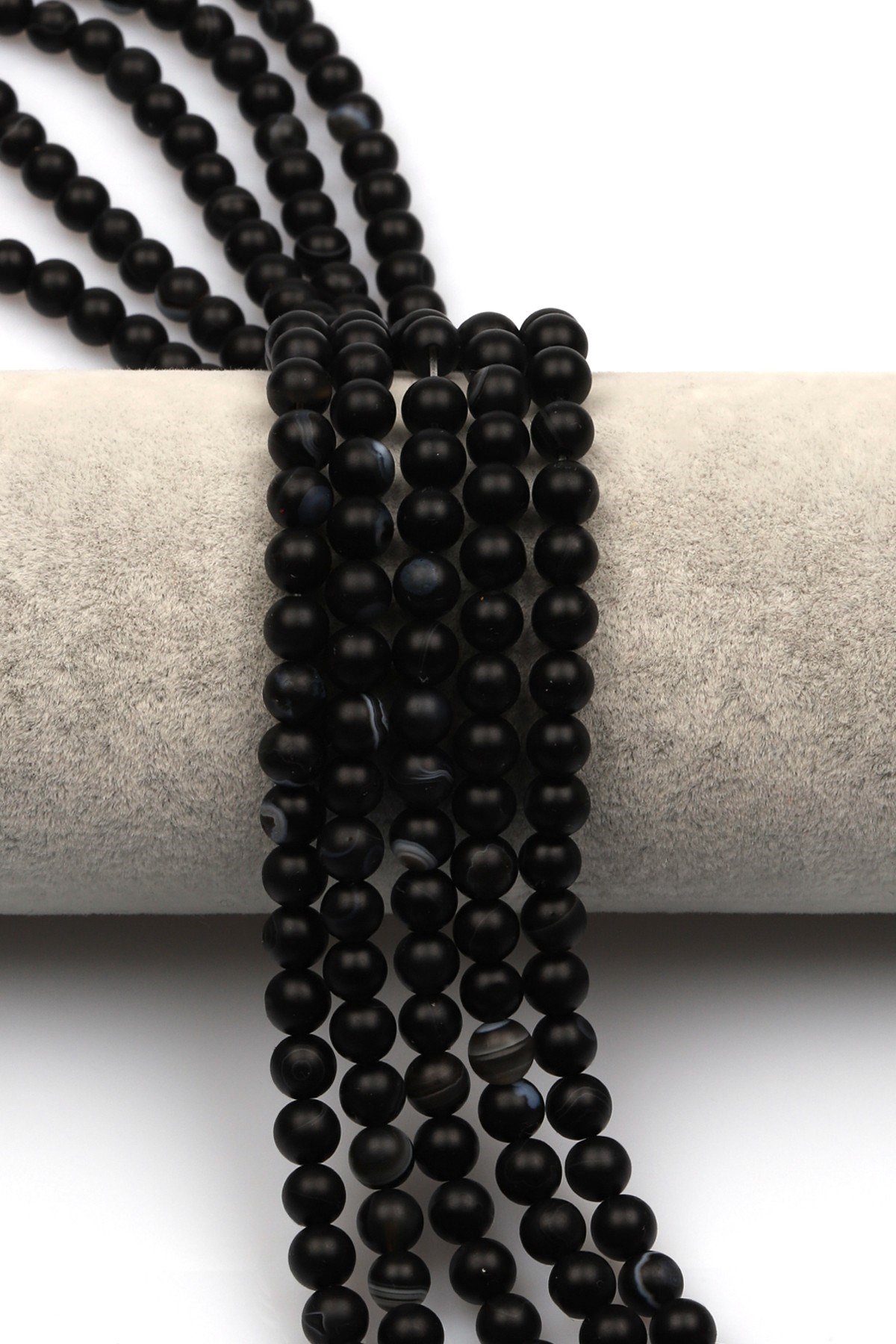Mat Akik Doğal Taş Dizi 6 mm Küre Kesim - DZ-0940