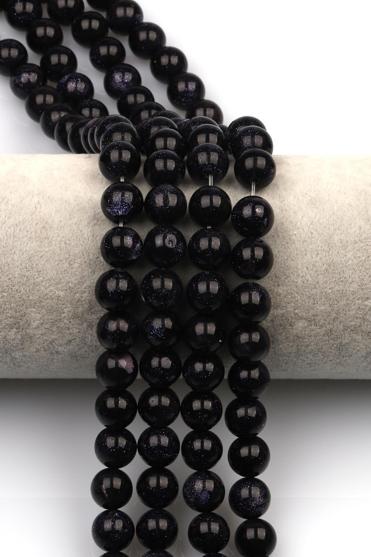 Mavi Yıldız Taşı Dizi 10 mm Küre Kesim