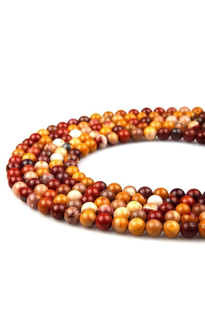 Mookaite Jasper Doğal Taş Dizi 8 mm Küre Kesim
