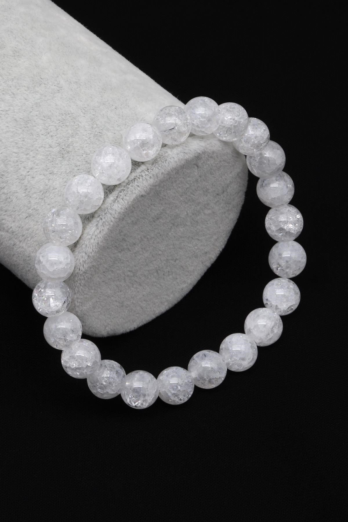 Necef Doğal Taş Bileklik 8 mm Küre Kesim