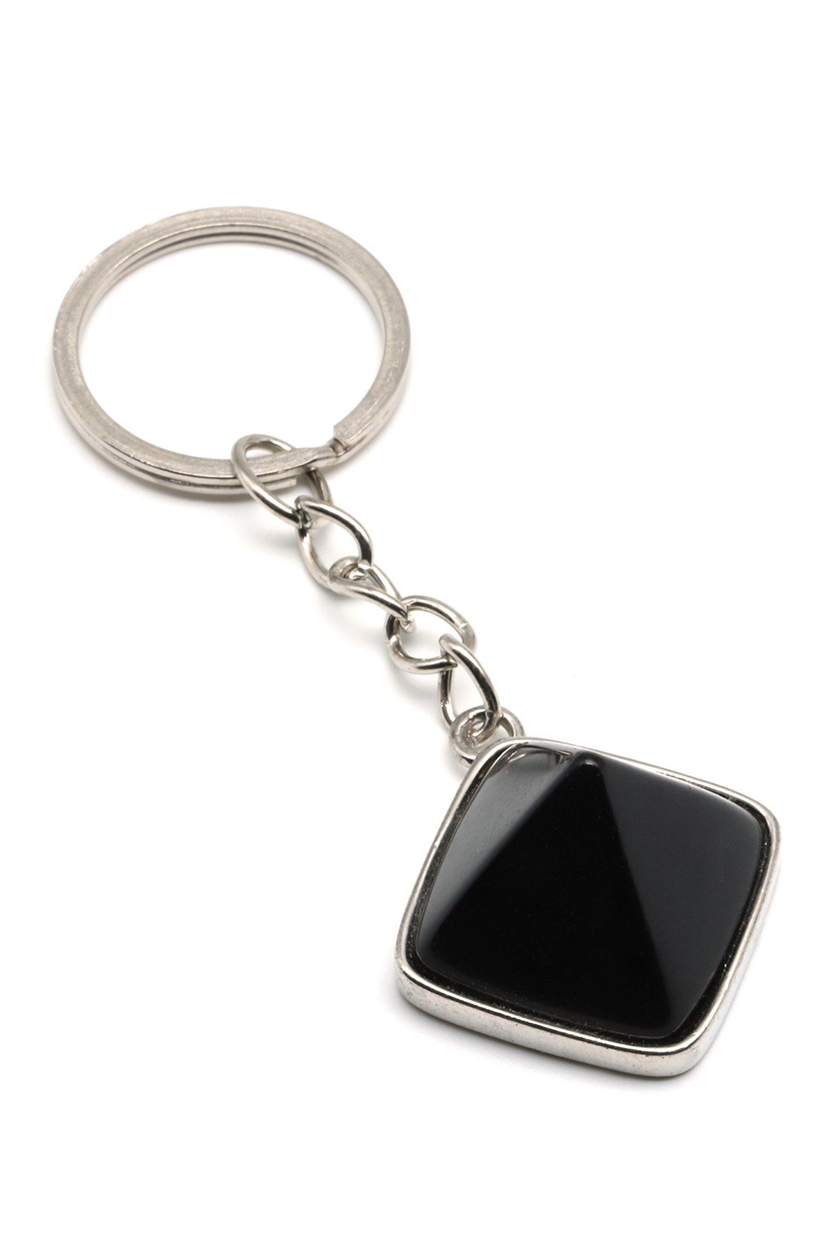 Obsidyen Doğal Taş Anahtarlık - ANH-0168