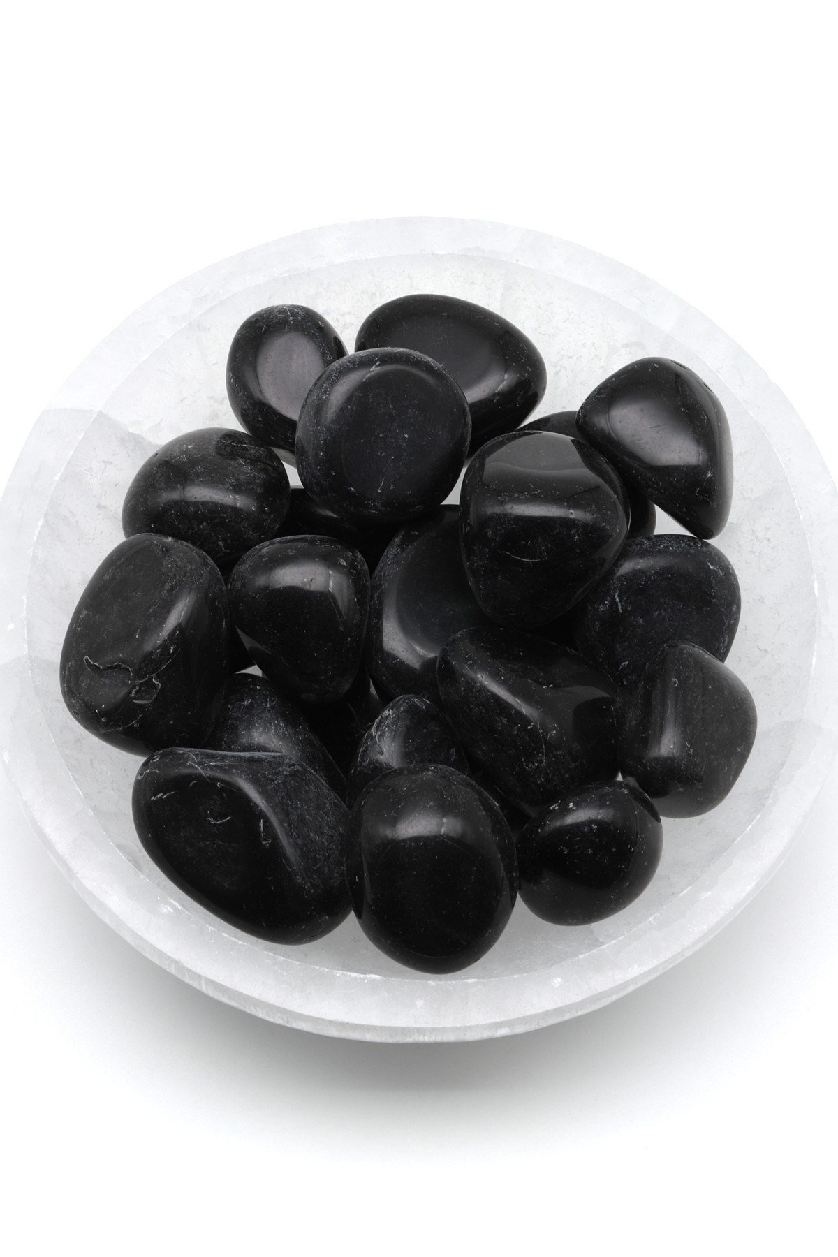 Obsidyen Doğal Taş Tamburlanmış Parça - Tımbıl
