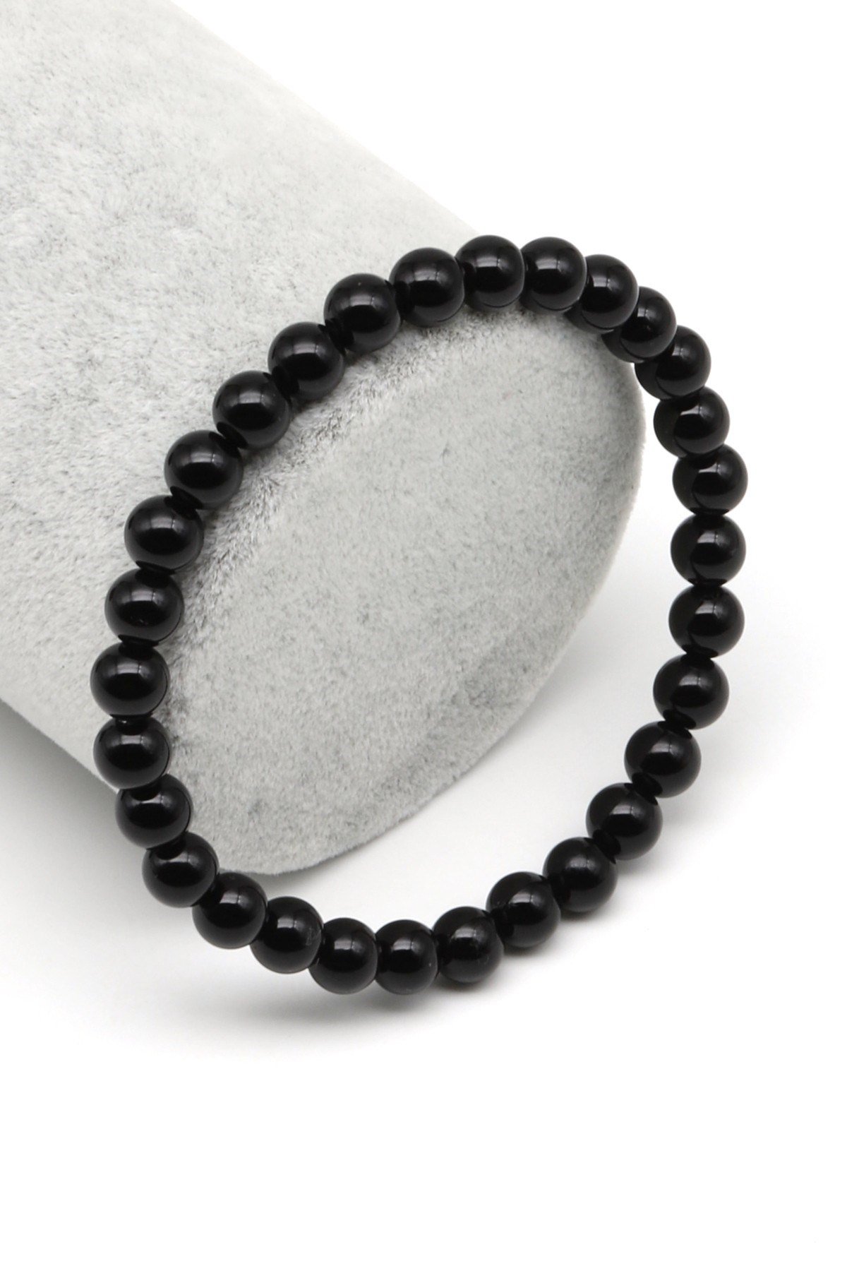 Oniks Doğal Taş Bileklik 6 mm Küre Kesim - BLK-2300
