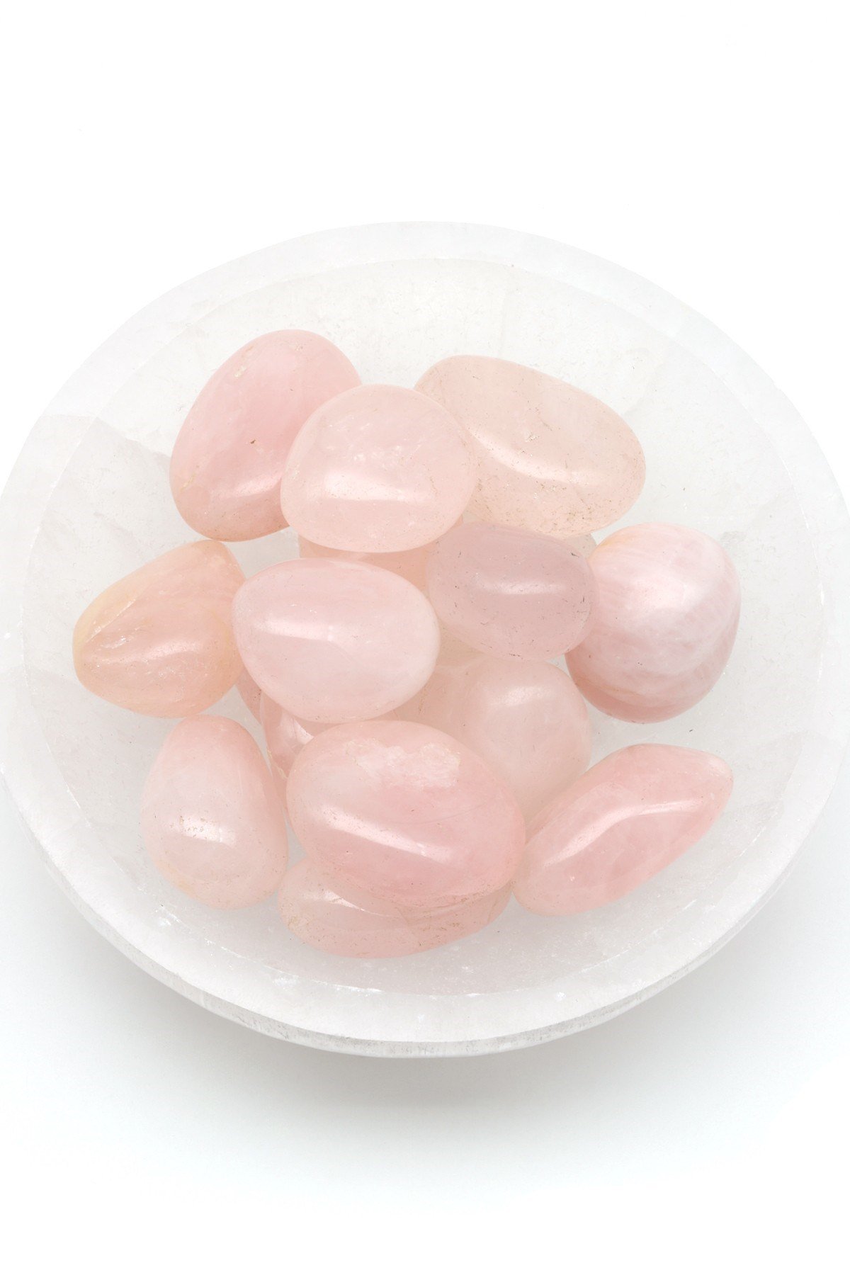 Pembe Kuvars Doğal Taş Tamburlanmış Parça - Tımbıl - TMB-0179