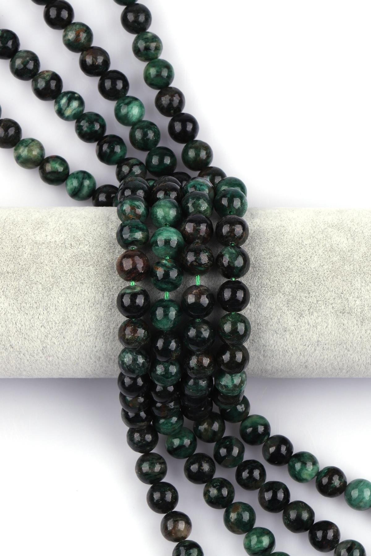 Phlogopite Doğal Taş Dizi 10 mm Küre Kesim