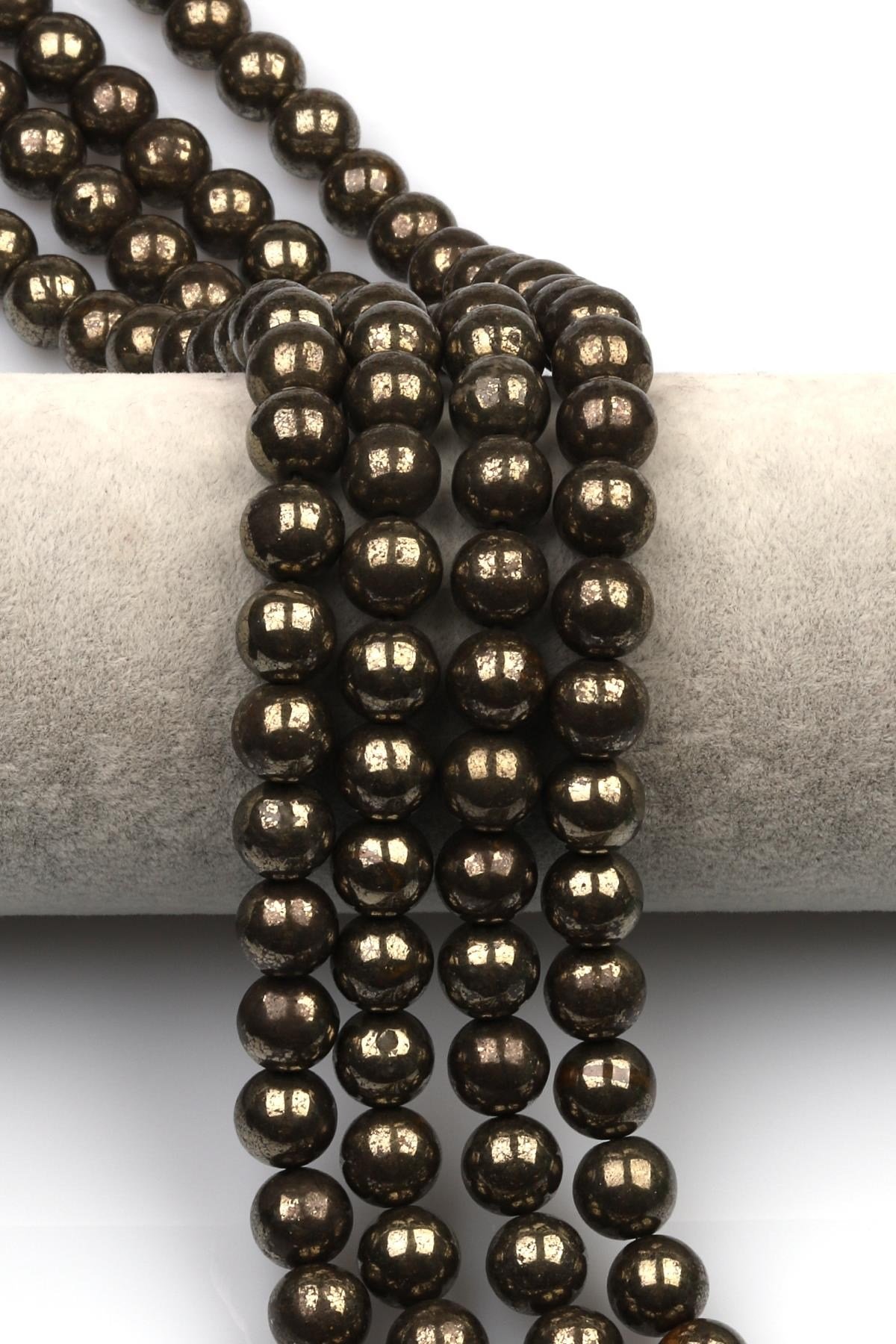 Pirit Doğal Taş Dizi 10 mm Küre Kesim