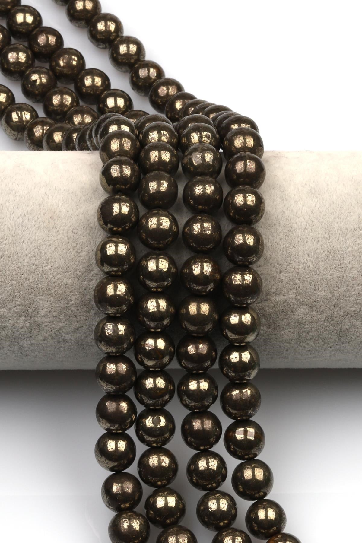 Pirit Doğal Taş Dizi 10 mm Küre Kesim