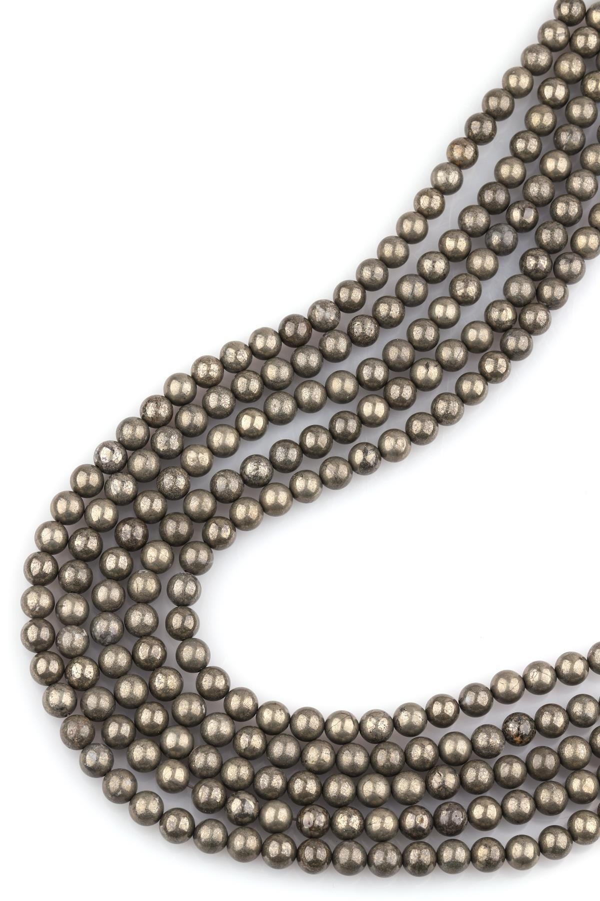 Pirit Doğal Taş Dizi 8 mm Küre Kesim