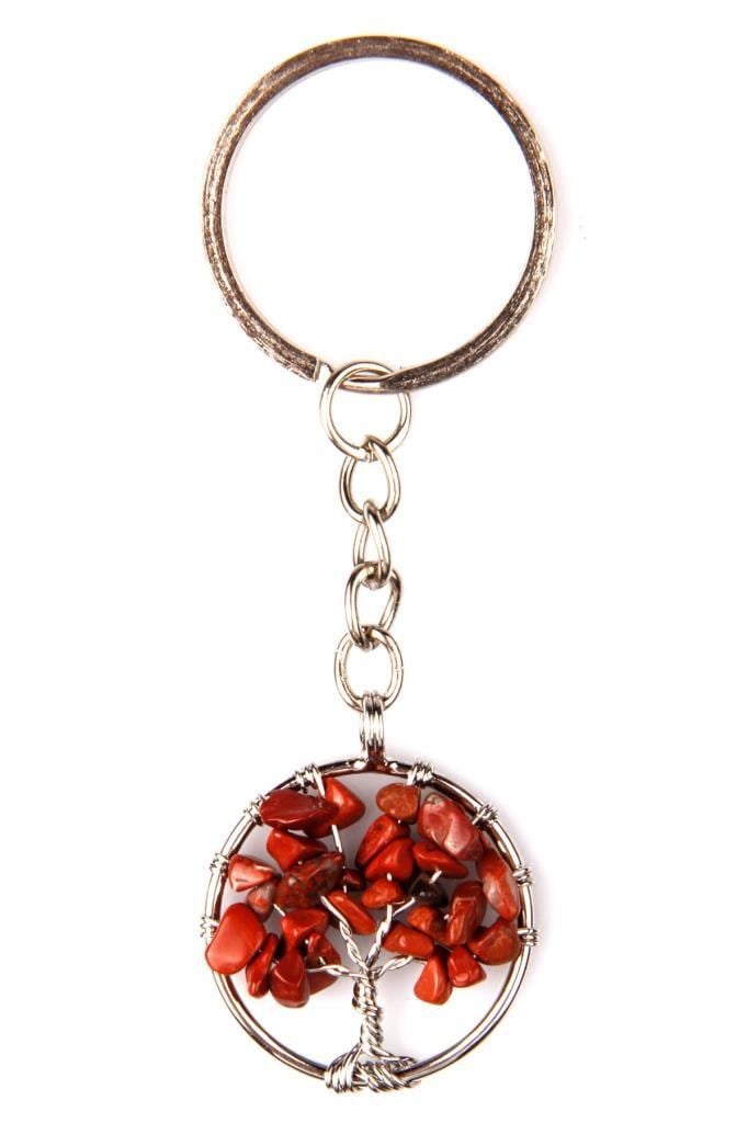 Red Jasper Doğal Taş Anahtarlık