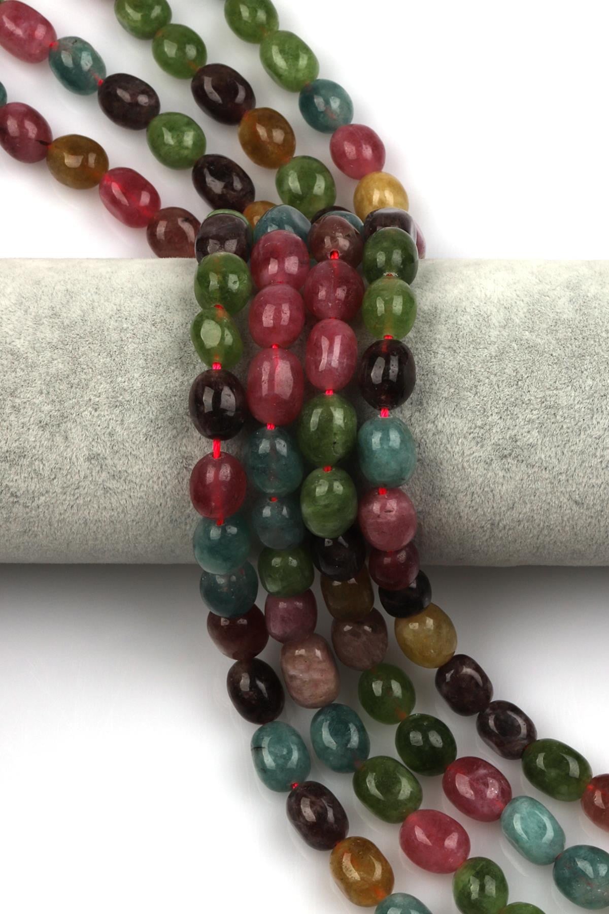 Renkli Kuvars Doğal Taş Dizi 11 x 14 mm Şekilsiz Kesim