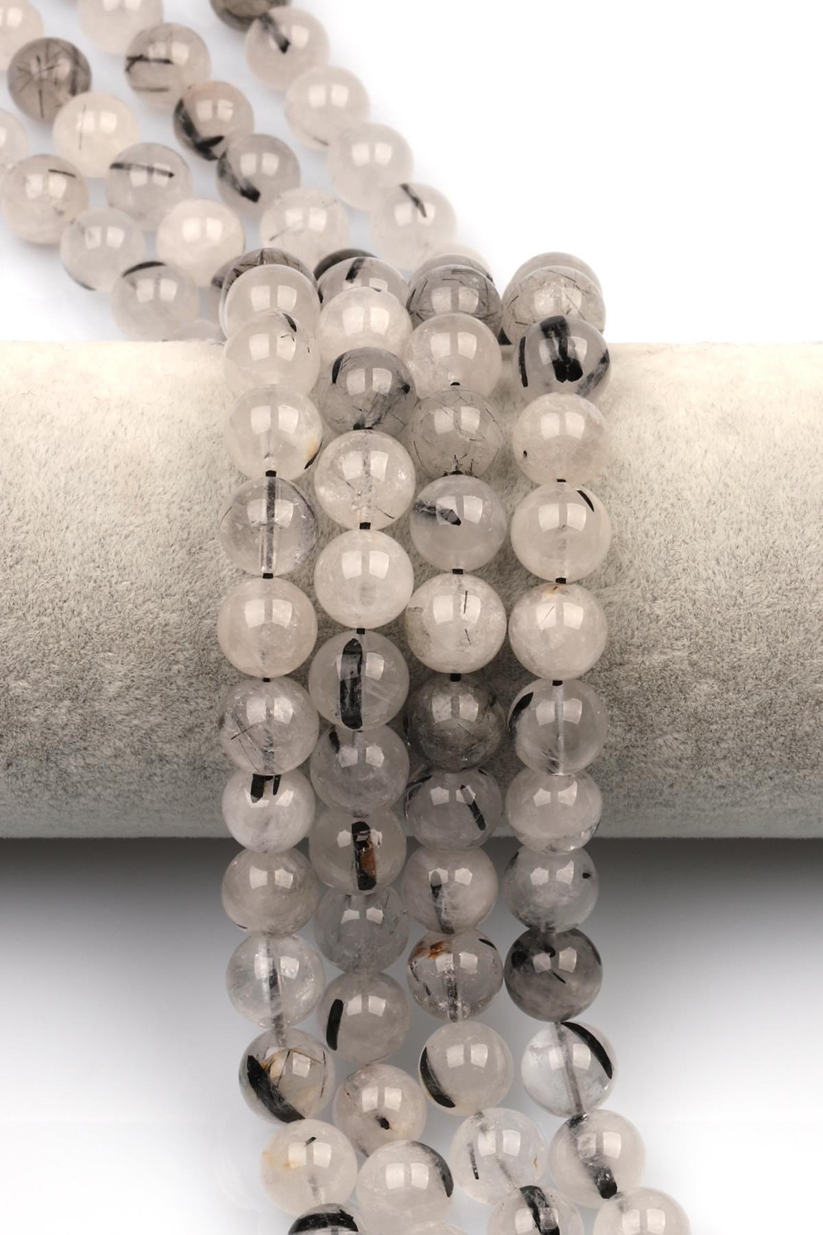 Rutil Kuvars (A Kalite) Doğal Taş Dizi 10 mm Küre Kesim