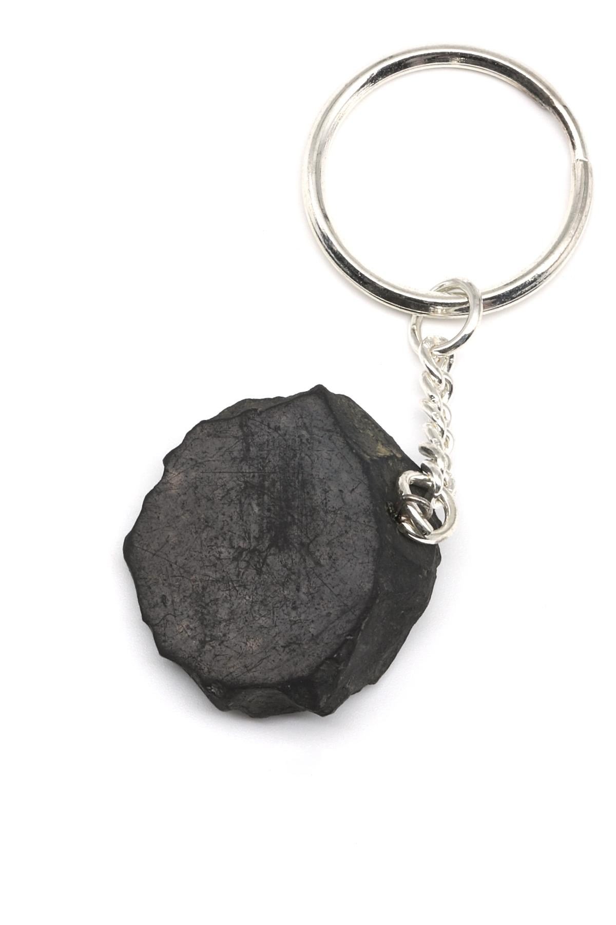 Shungite Doğal Taş Anahtarlık