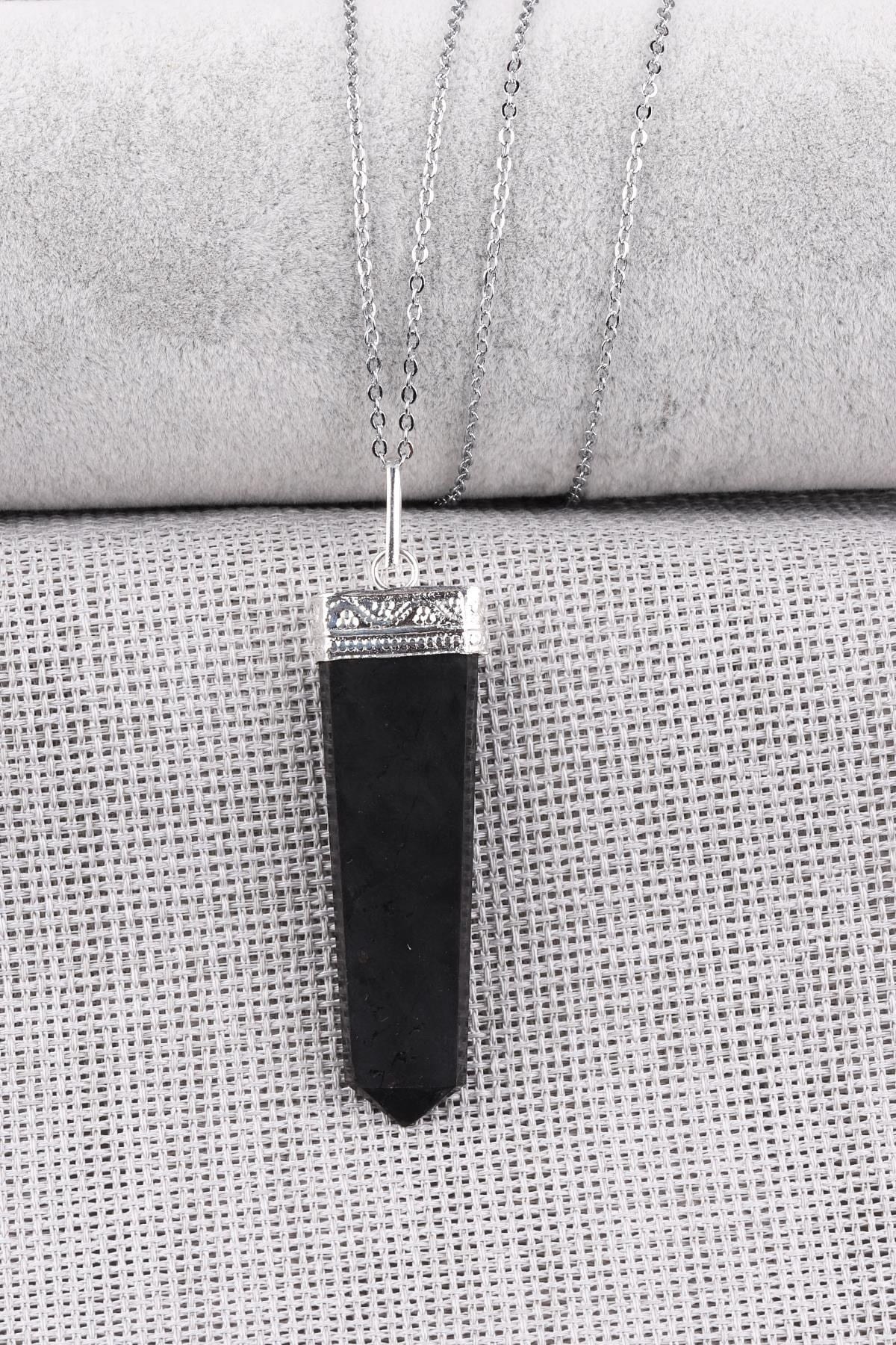 Shungite Doğal Taş Kolye
