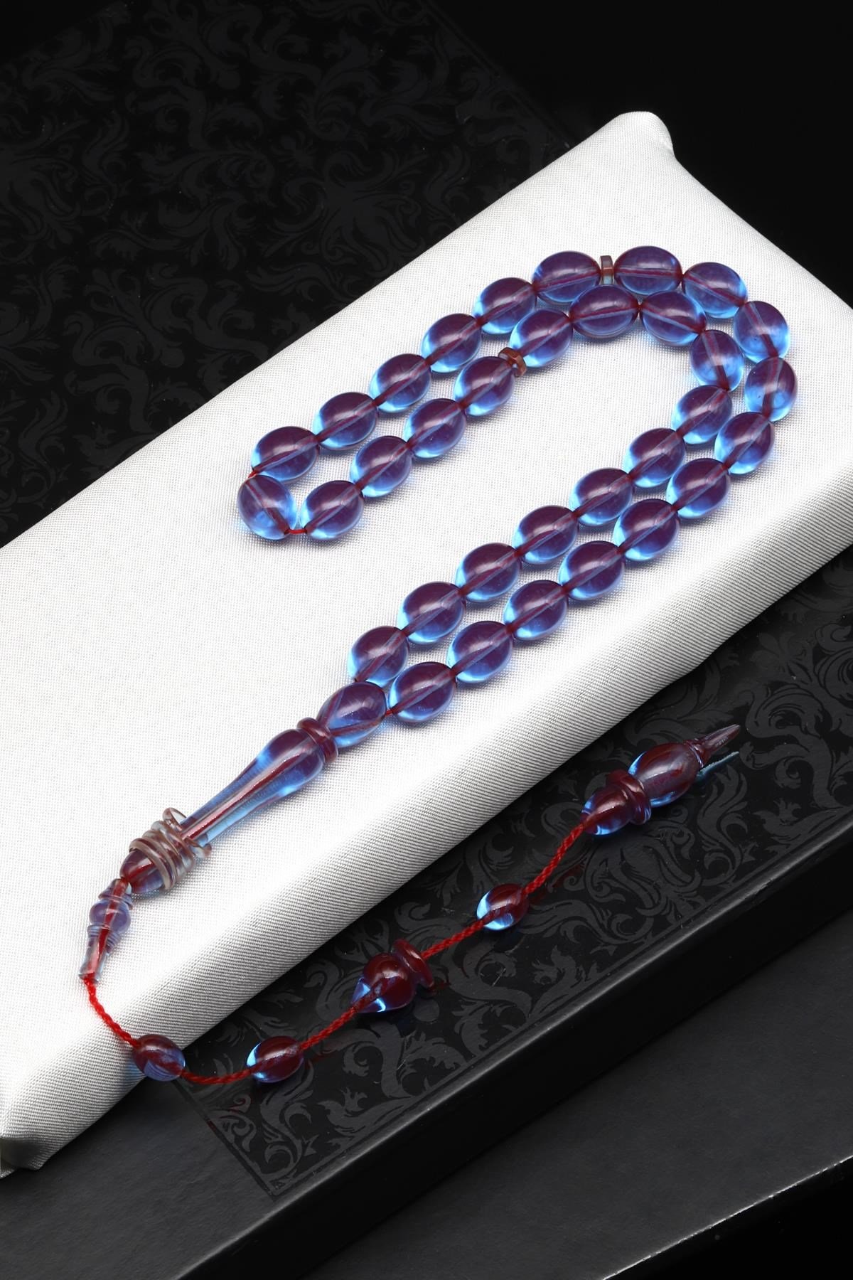 Sıkma Tesbih 8 x 10 mm Badem Kesim