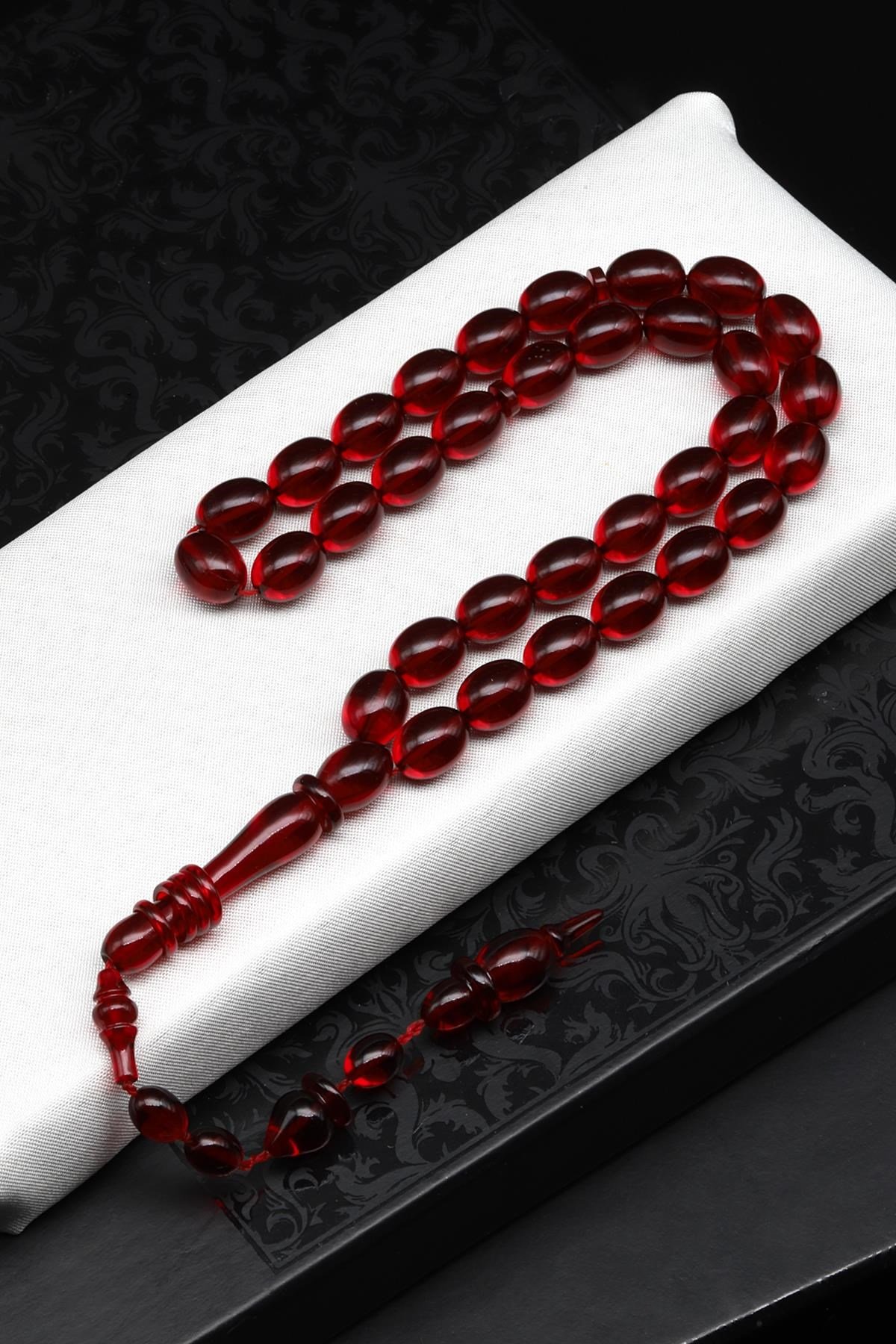 Sıkma Tesbih 8 x 11 mm Badem Kesim