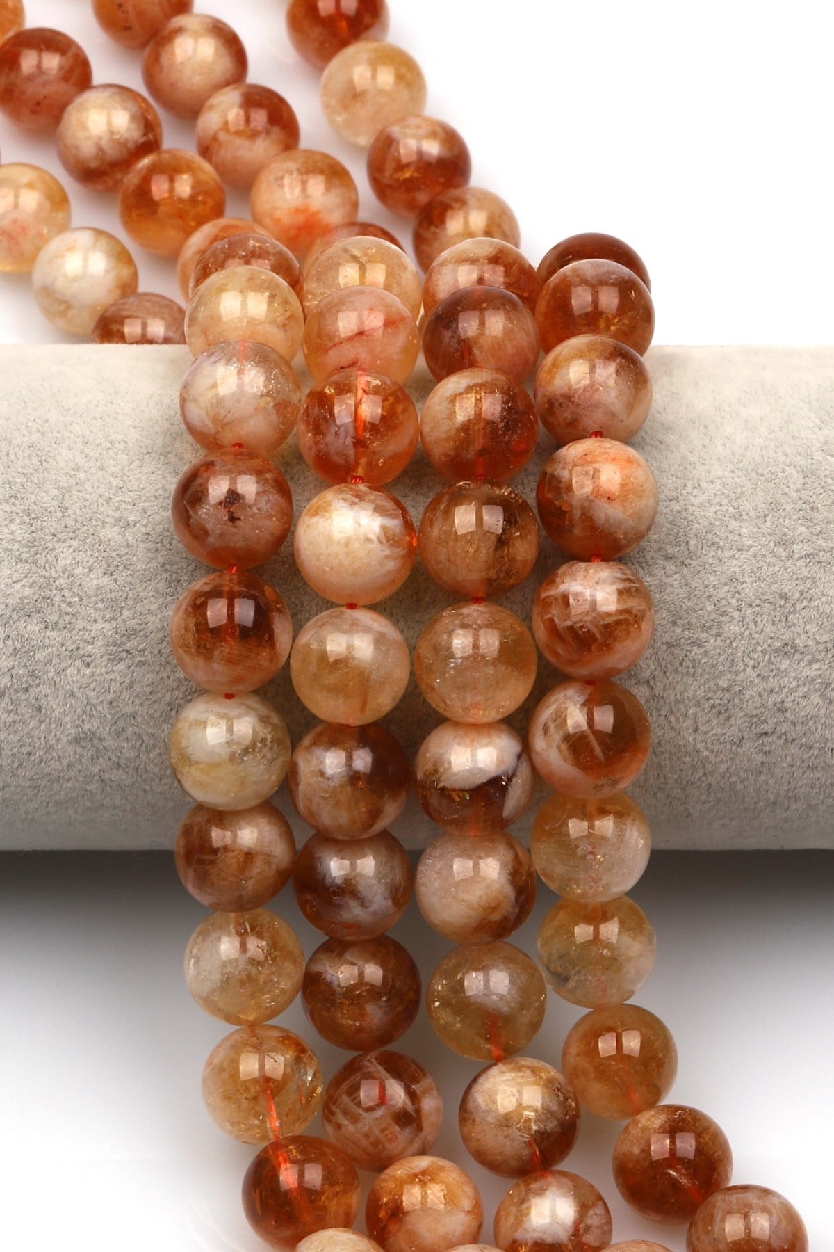 Sitrin Doğal Taş Dizi 12 mm Küre Kesim - DZ-0954