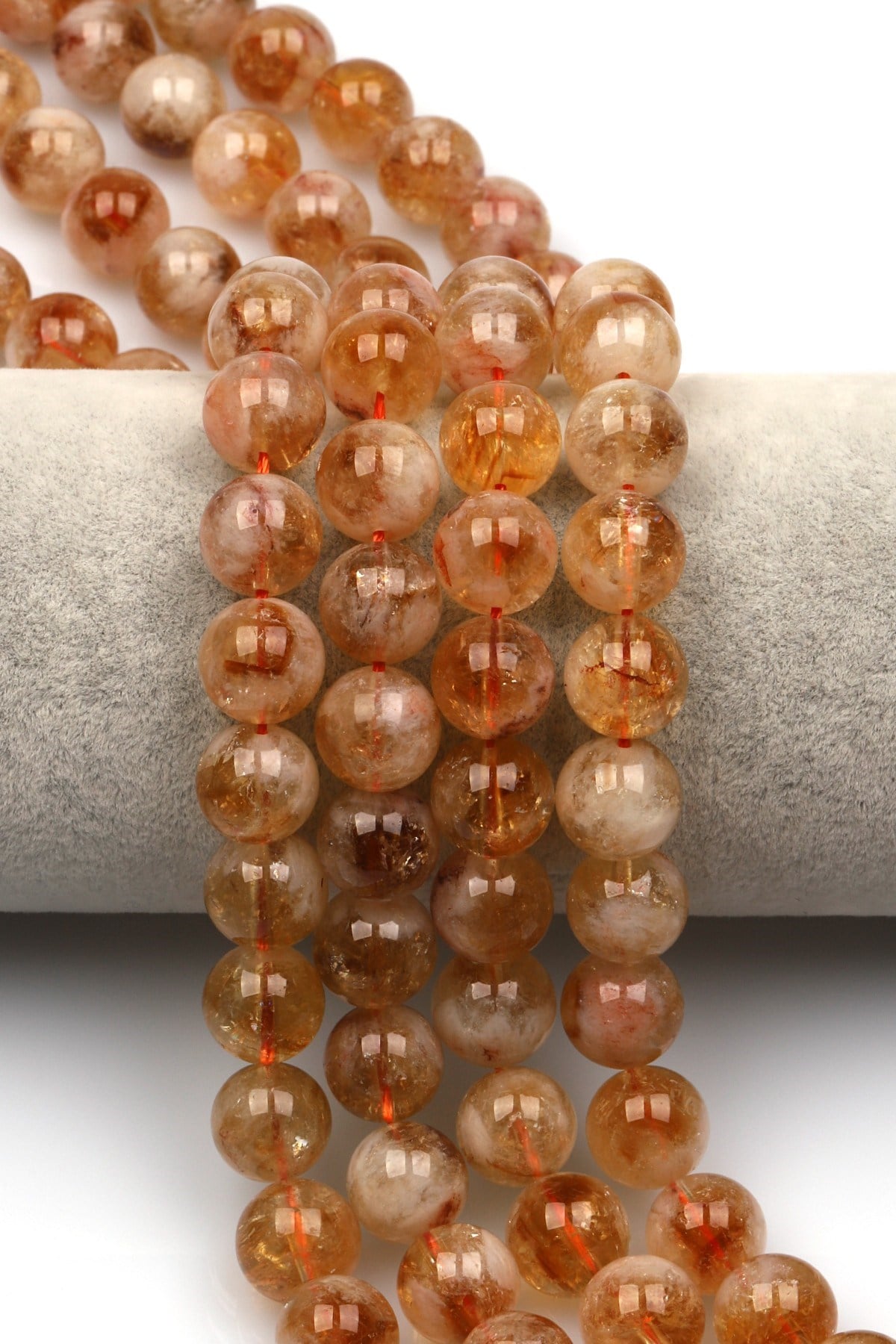 Sitrin Doğal Taş Dizi 12 mm Küre Kesim - DZ-0961