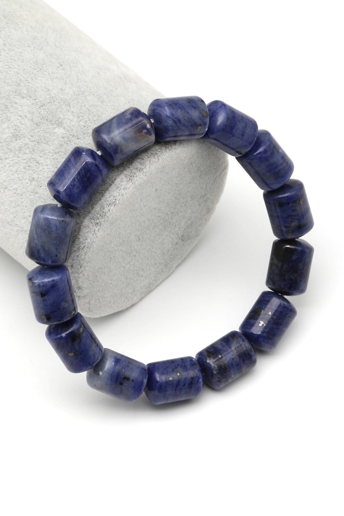 Sodalit Doğal Taş Bileklik 10 x 14 mm Özel Kesim - BLK-2448