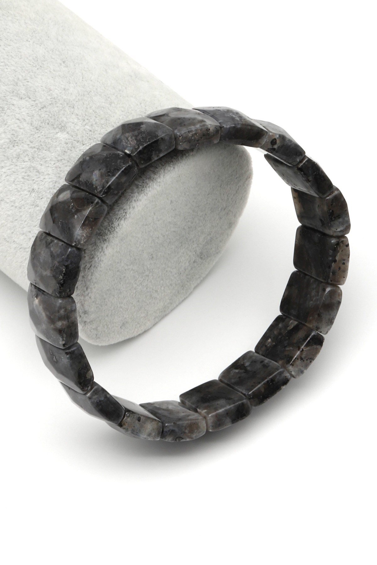 Spektrolit Doğal Taş Bileklik 11 x 15 mm Özel Kesim - BLK-2404