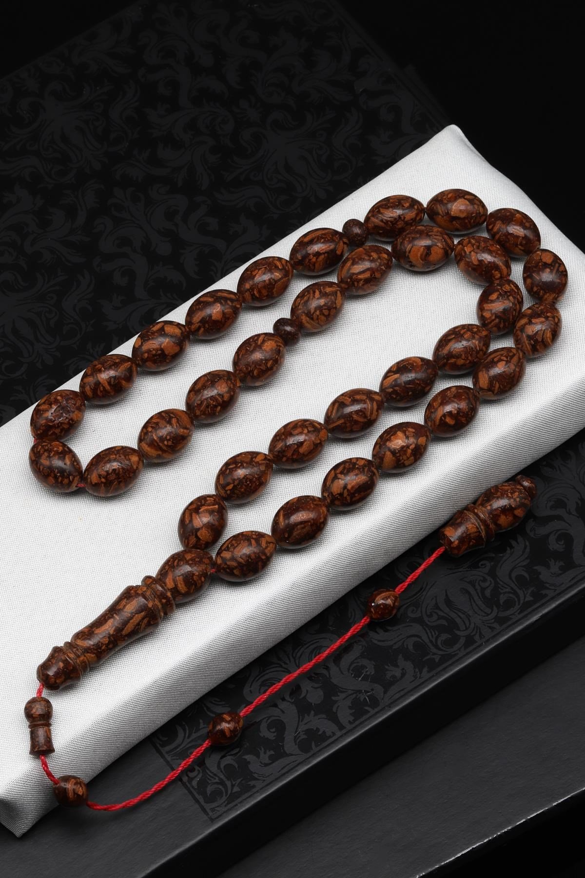 Tarçın Ağacı Kabuğu Tesbih 10 x 13 mm Arpa Kesim