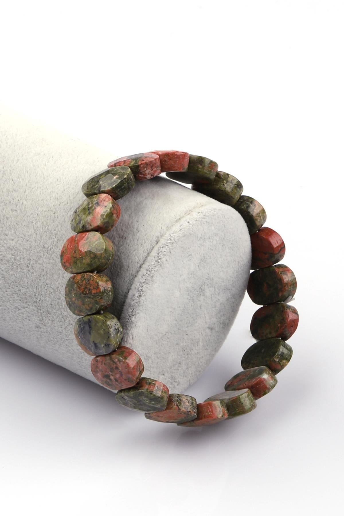 Unakit Doğal Taş Bileklik 10 x 14 mm Özel Kesim