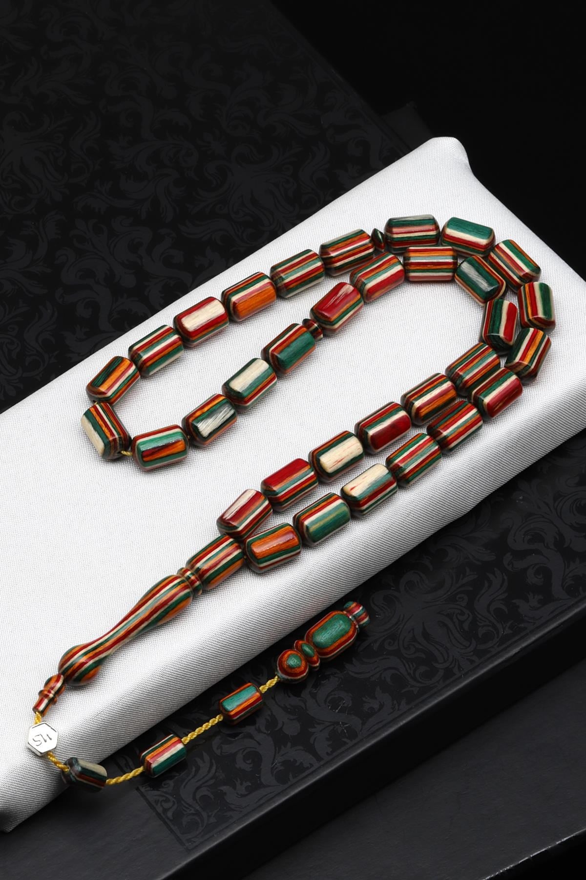 Usta İşçilikli Kafur Ağacı Tesbih 7 x 12 mm Kapsül Kesim